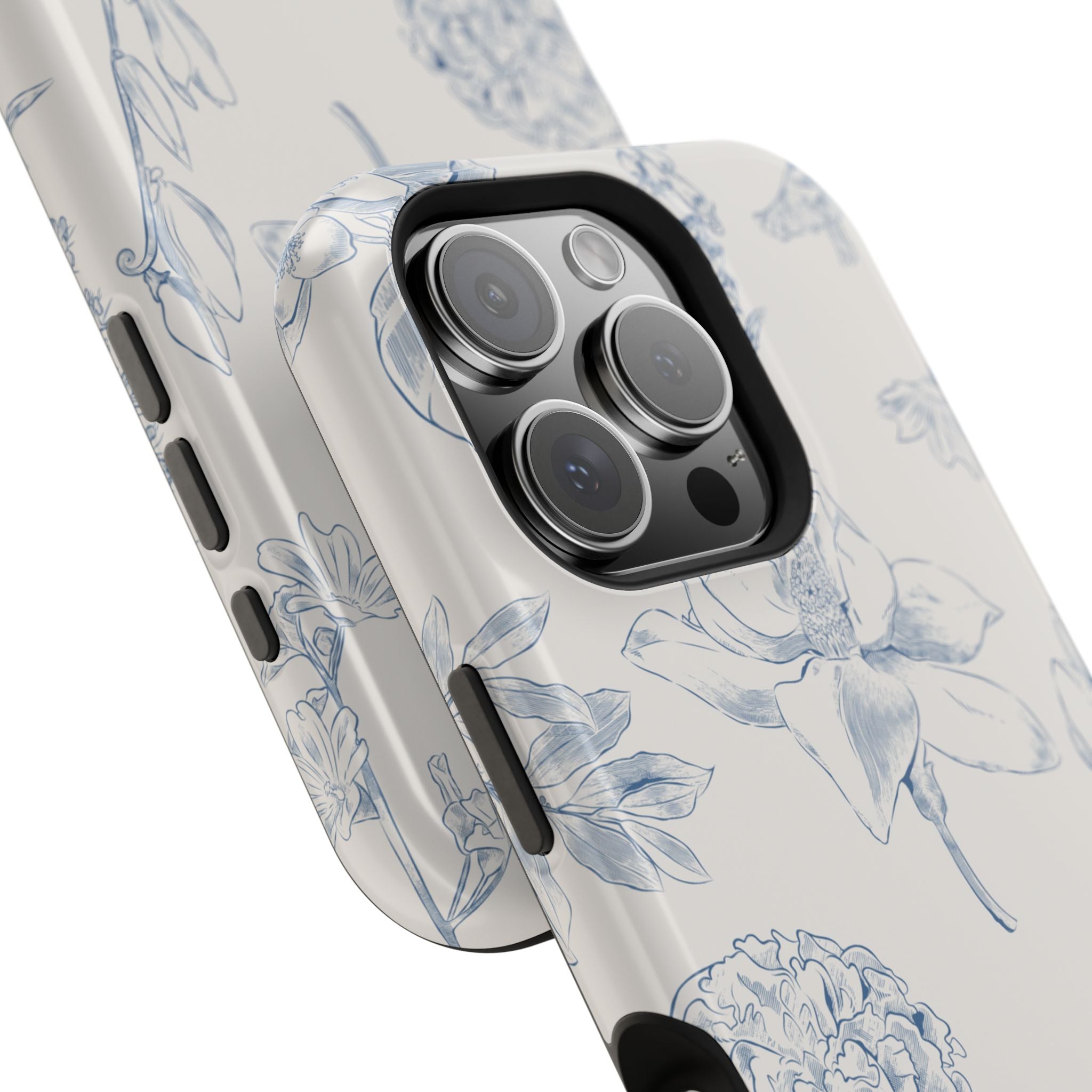Vintage iPhone Case - Magnetic Floral Cover
