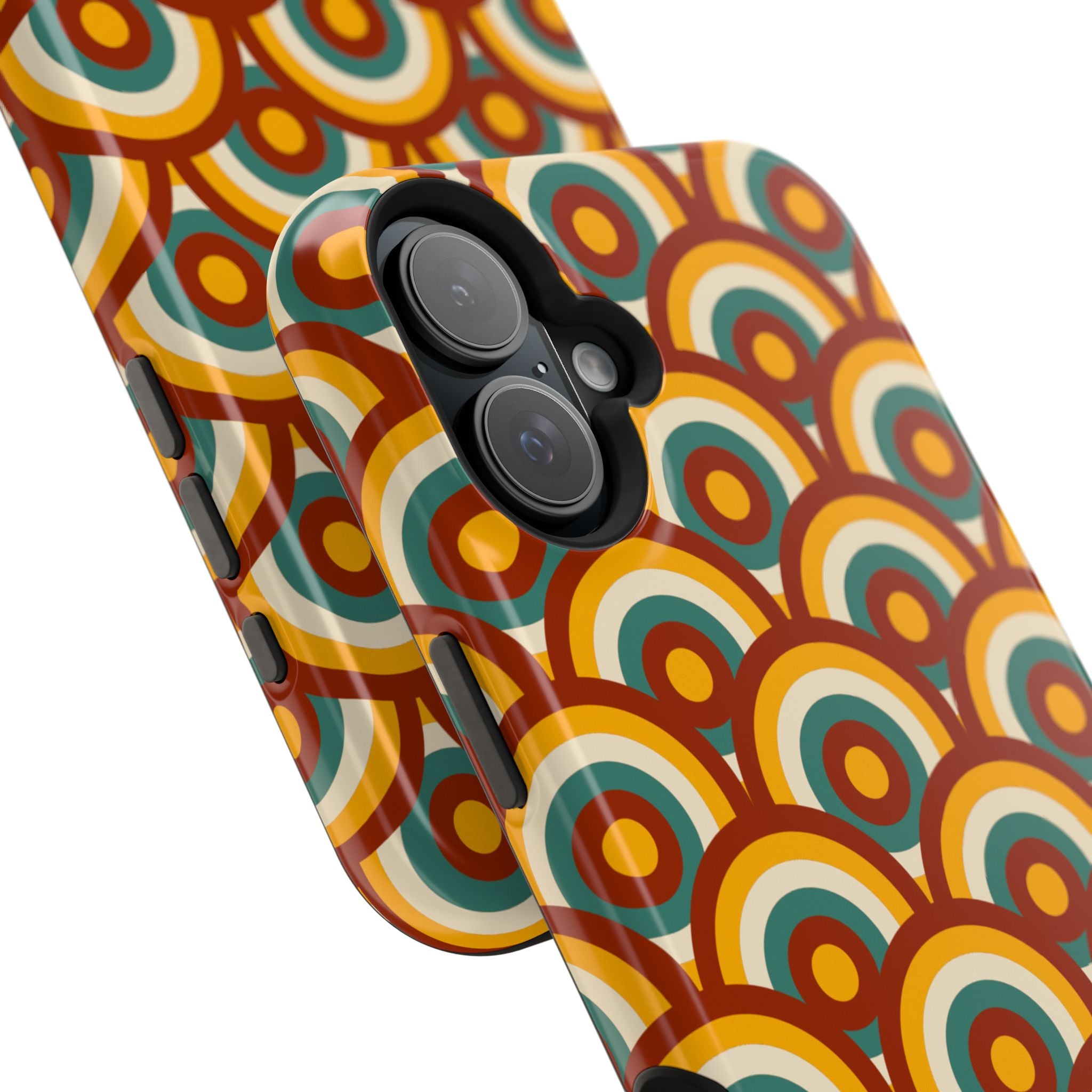 Retro Magnetic Case - iPhone Geometric Cover