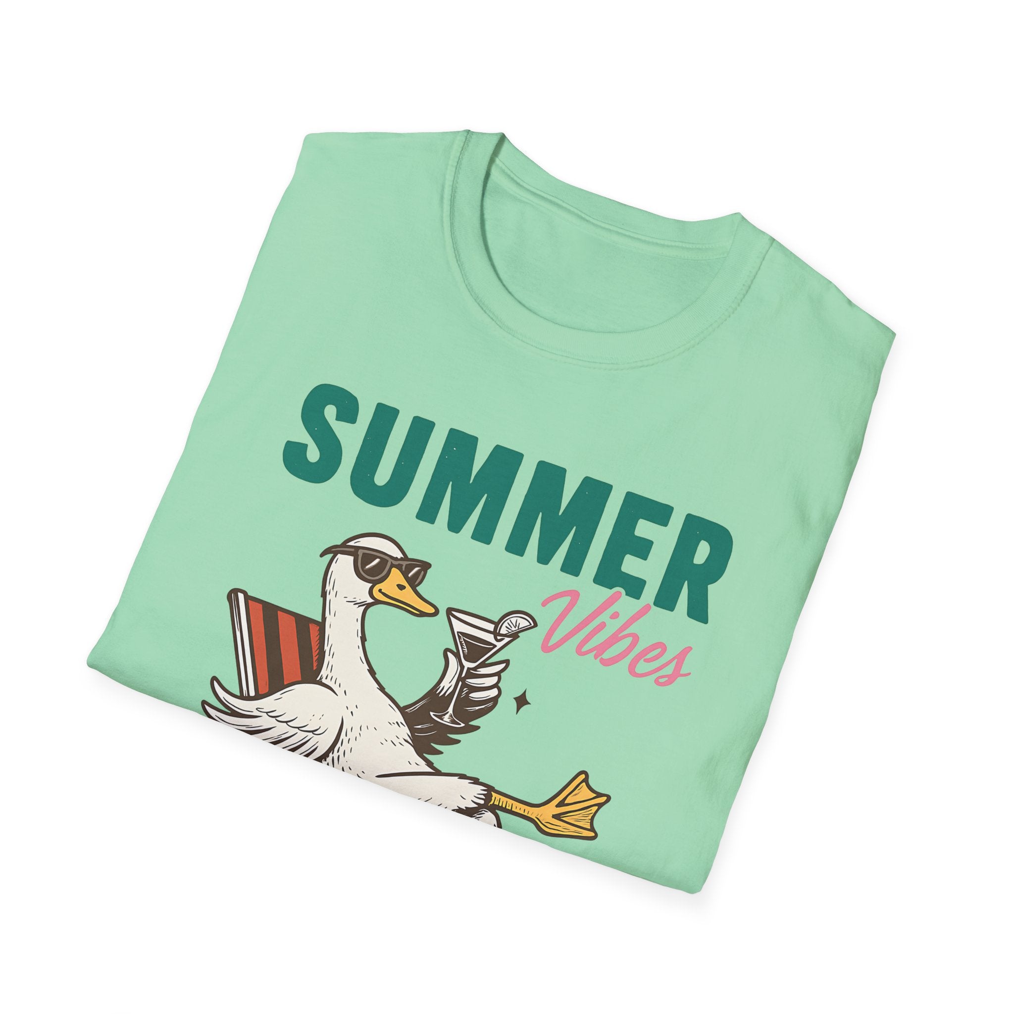 Playful Duck T-Shirt - Summer Beach Shirt