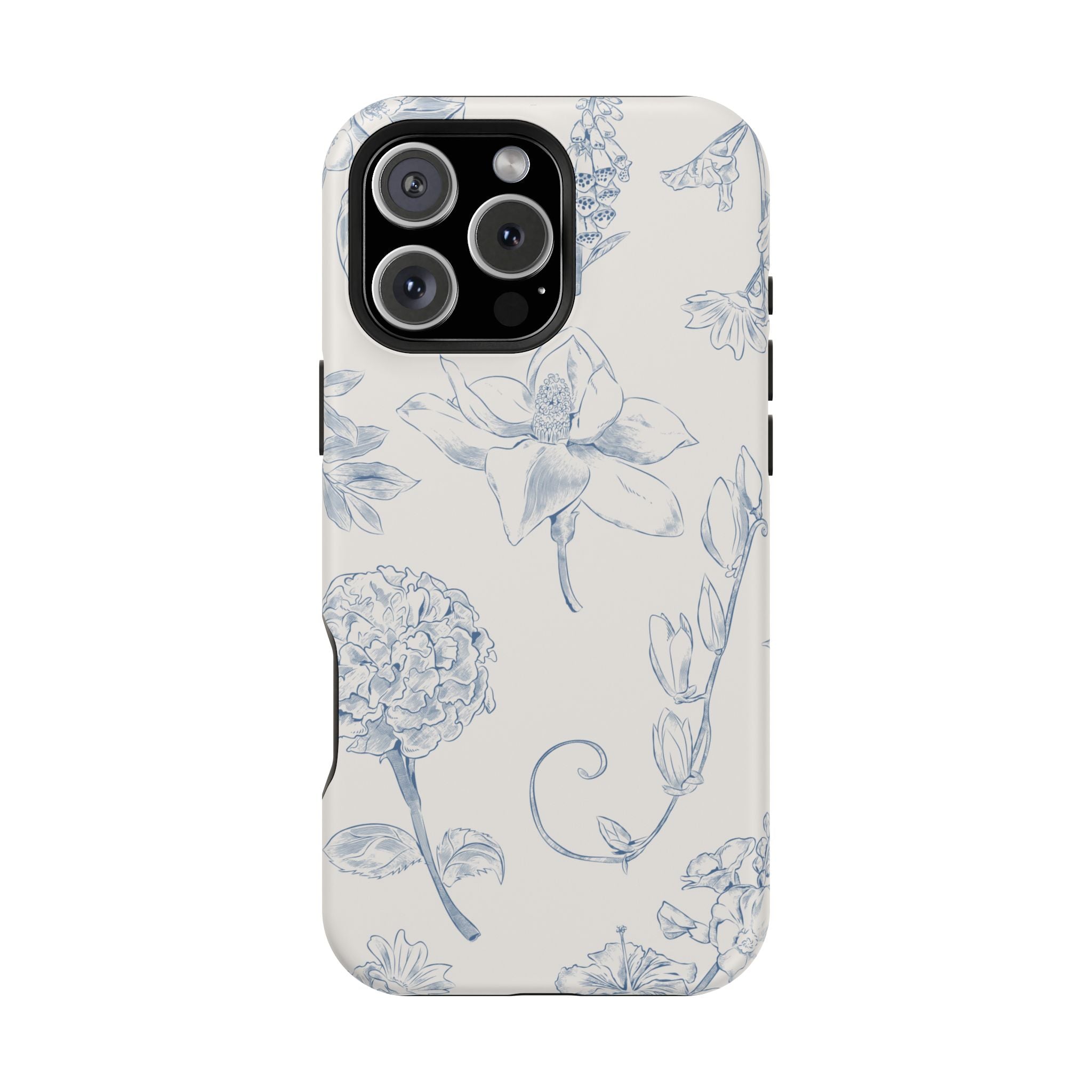Vintage iPhone Case - Magnetic Floral Cover