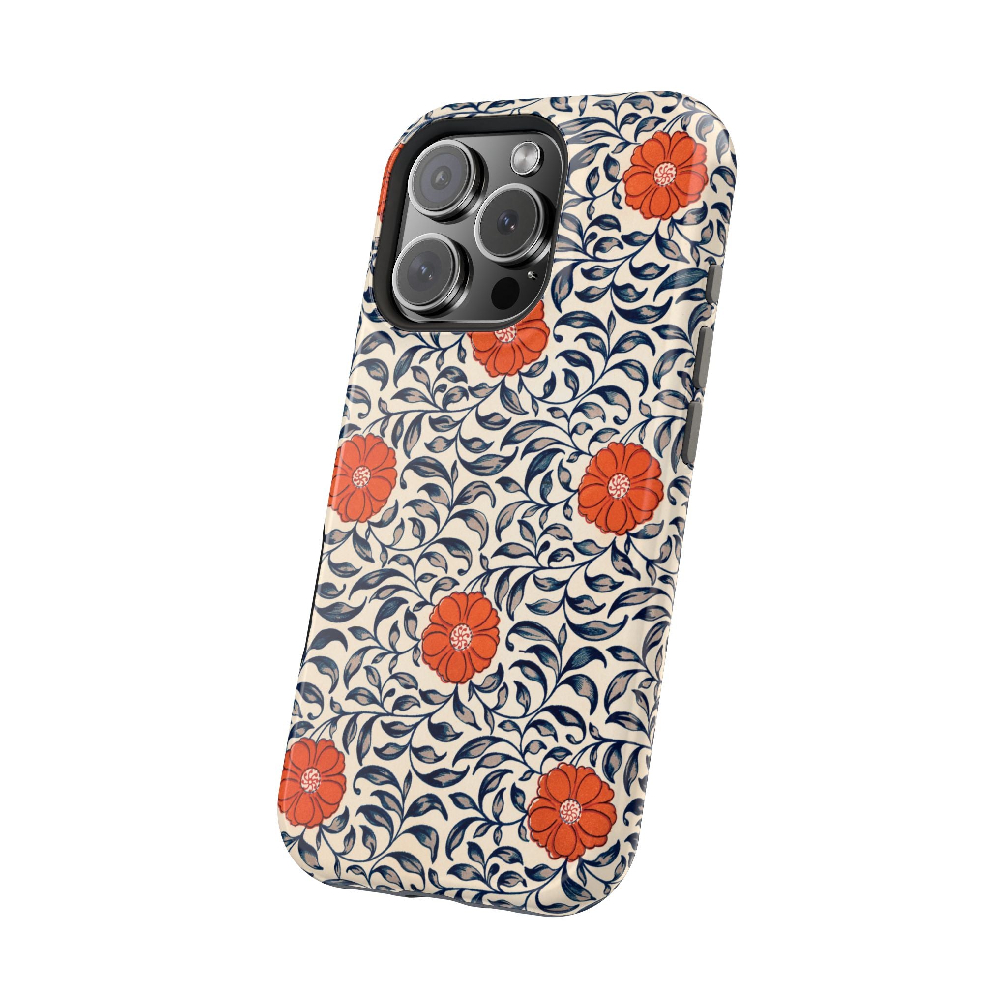 Floral Magnetic Case - iPhone 16 Cover