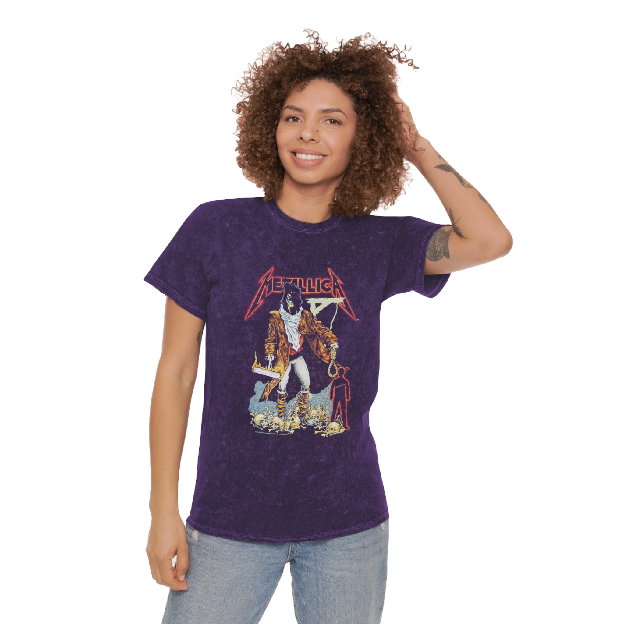 Mineral Wash T-Shirt - Metallica Vintage Tee