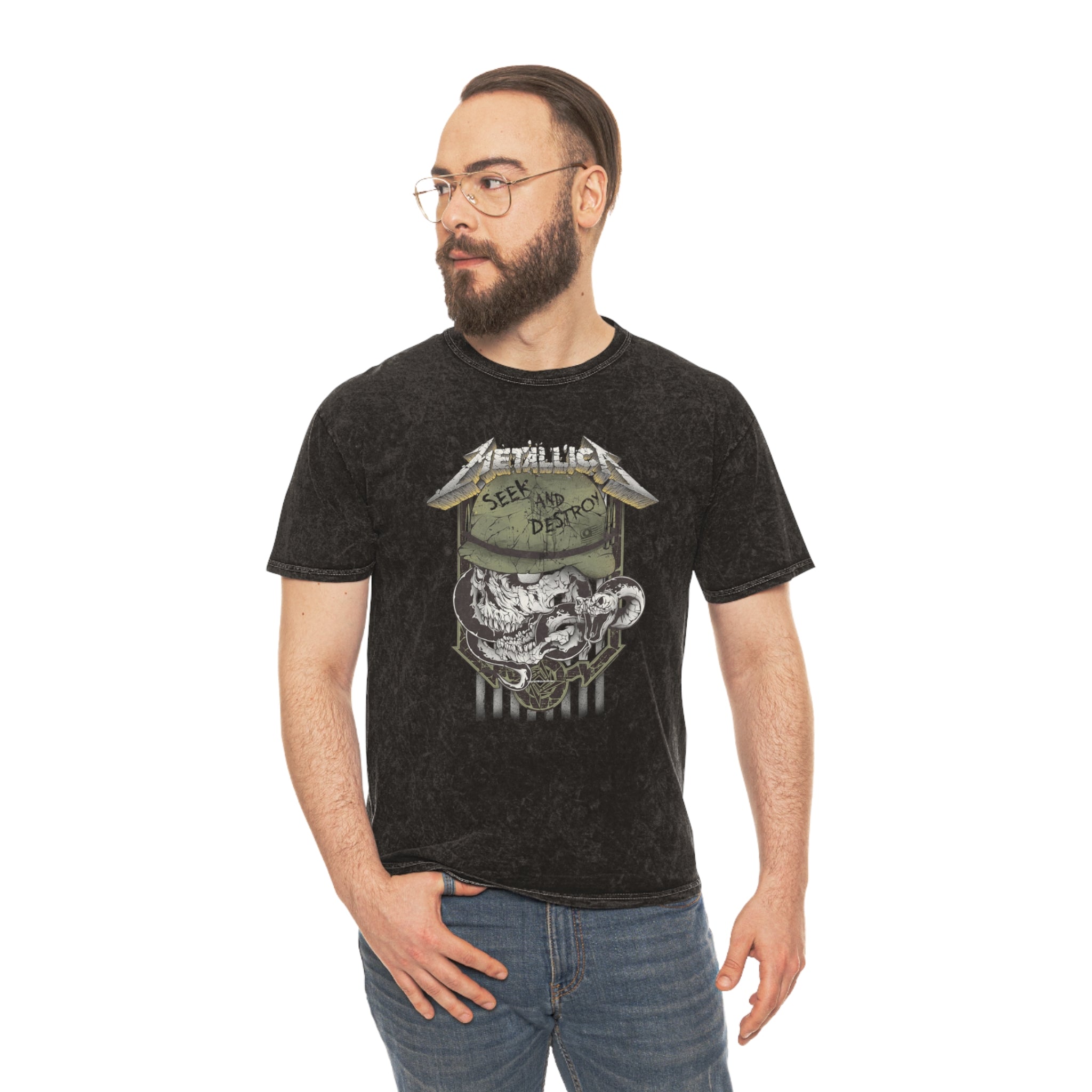 Mineral Wash T-Shirt - Vintage Metallica Tee