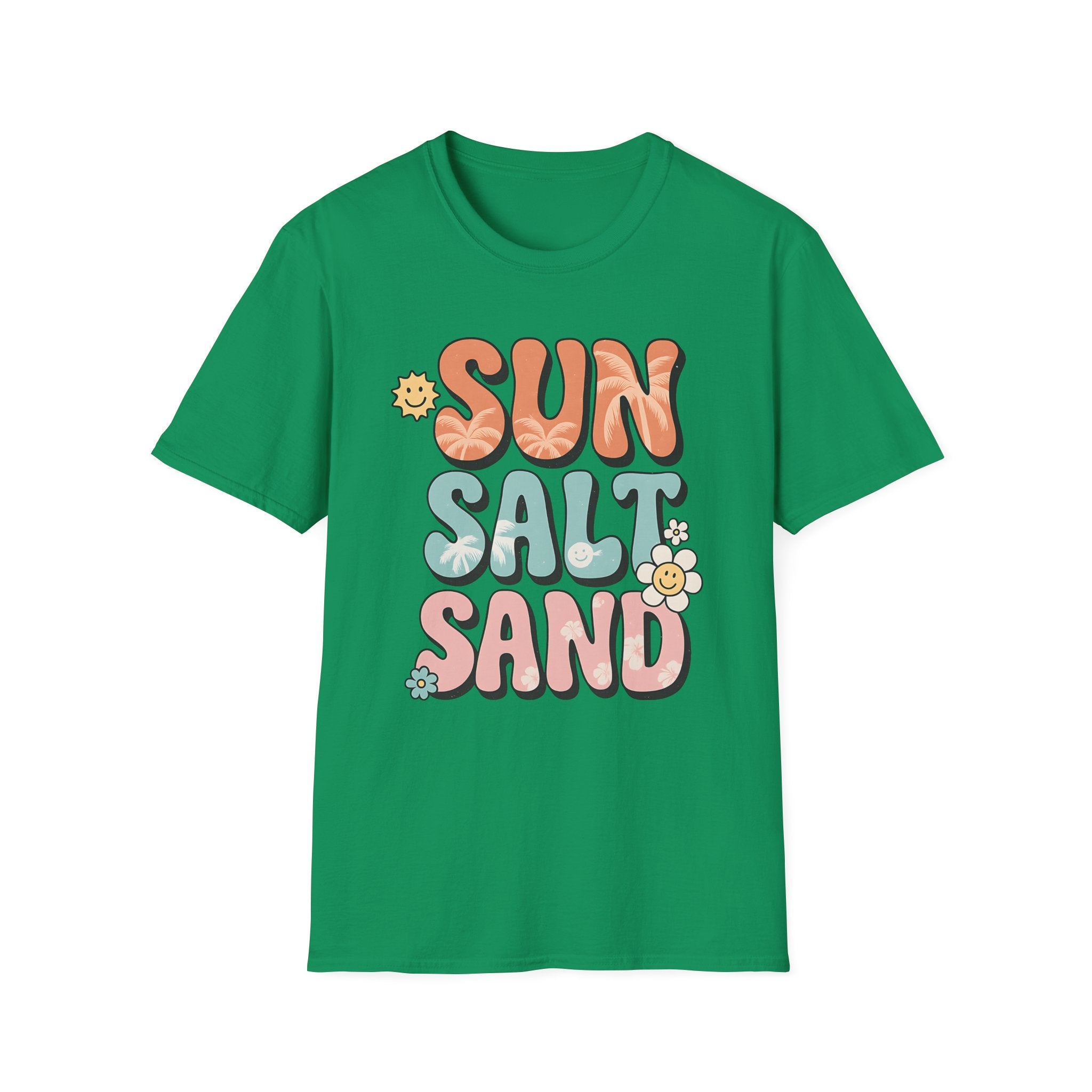 Tropical Beach Tee - Retro Summer Shirt