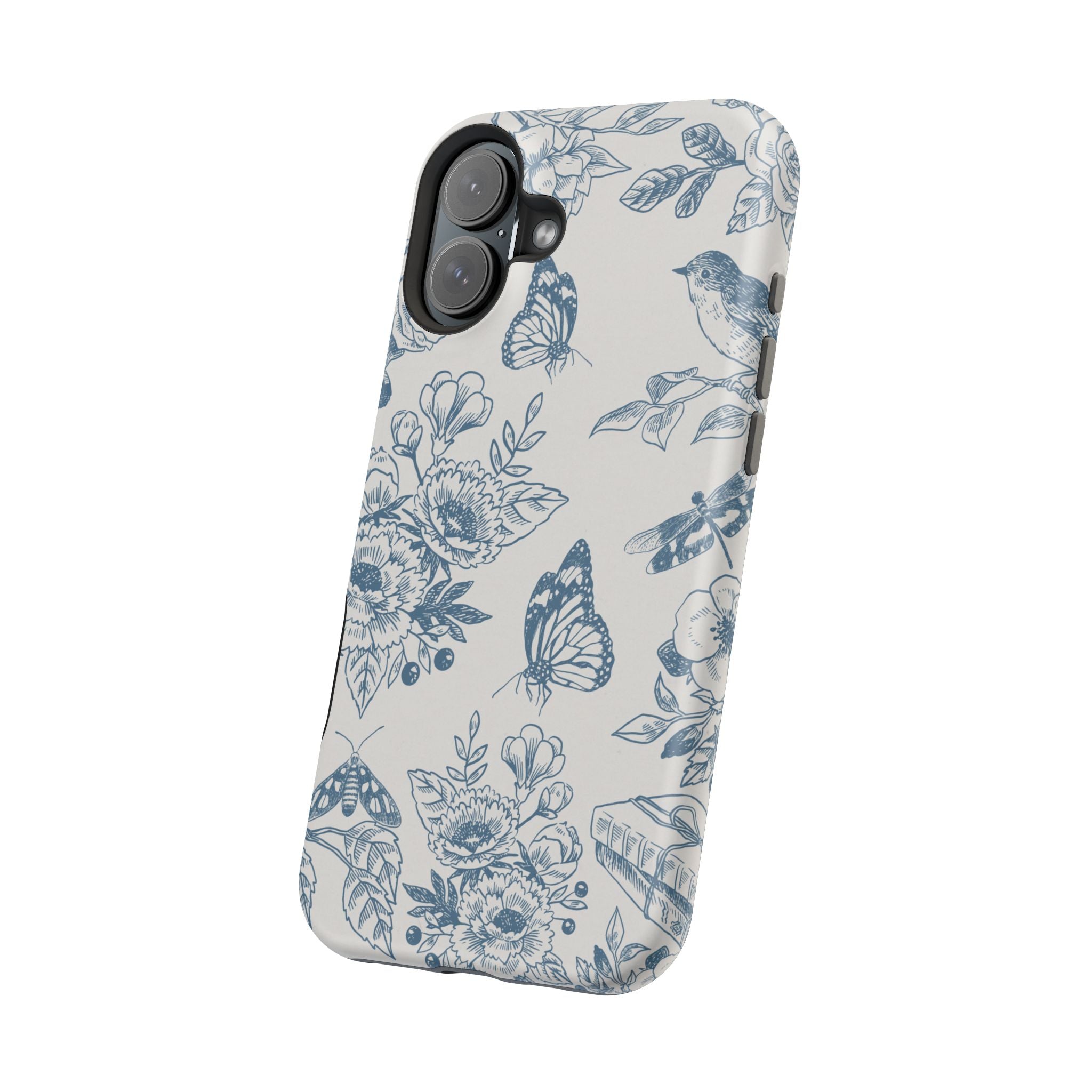 Nature iPhone Case - Floral Butterfly Cover