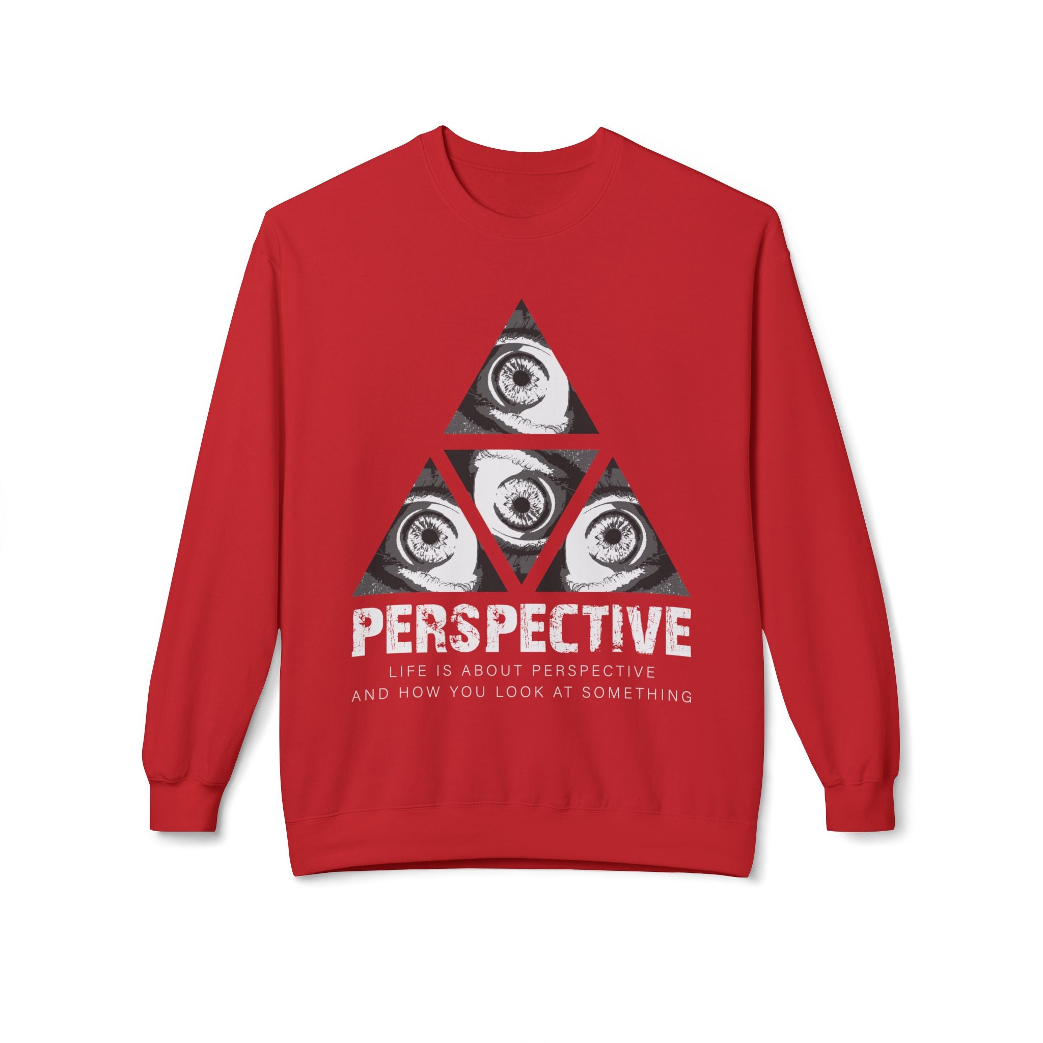 Perspective Sweatshirt - Geometric Crew Neck