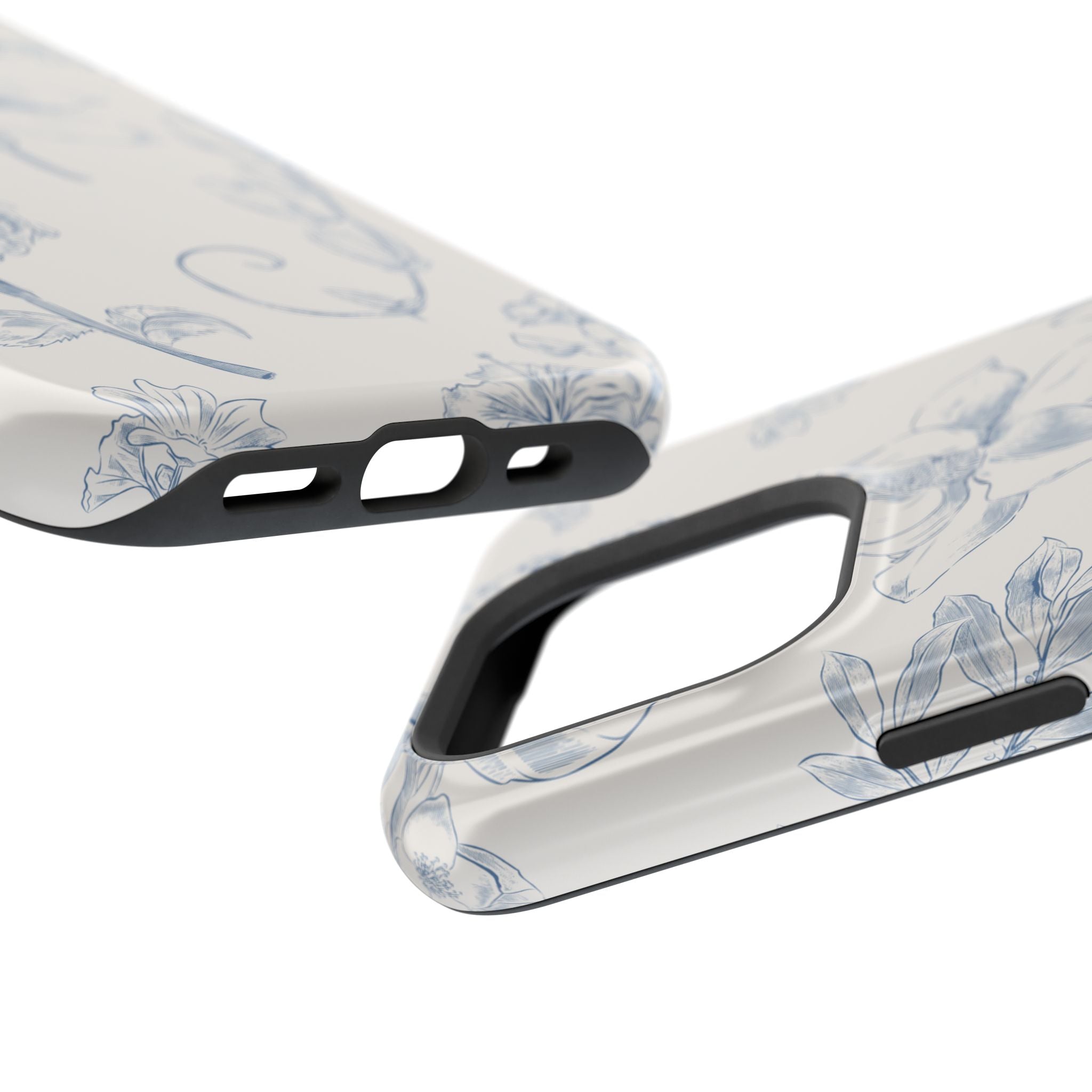 Vintage iPhone Case - Magnetic Floral Cover