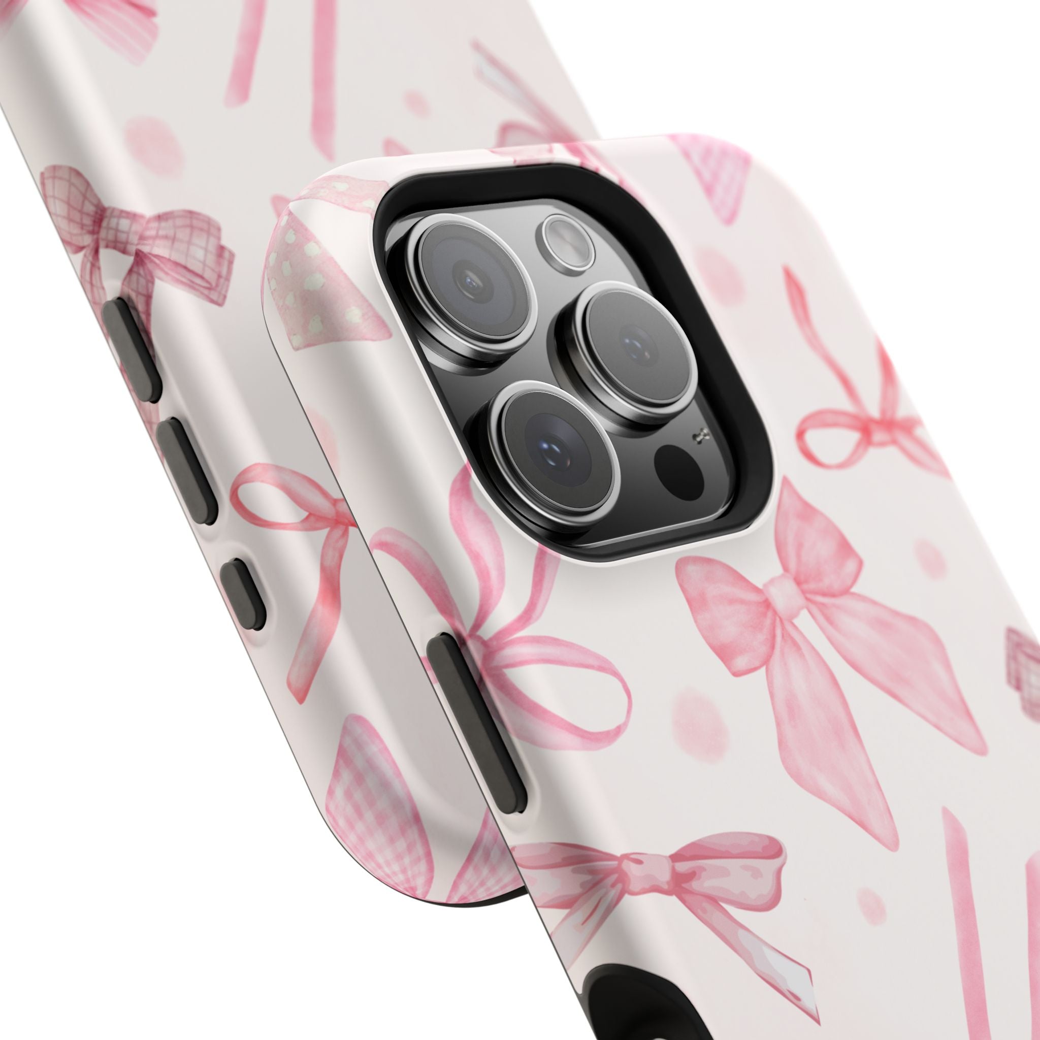 Feminine iPhone Case - Pink Bow Cover