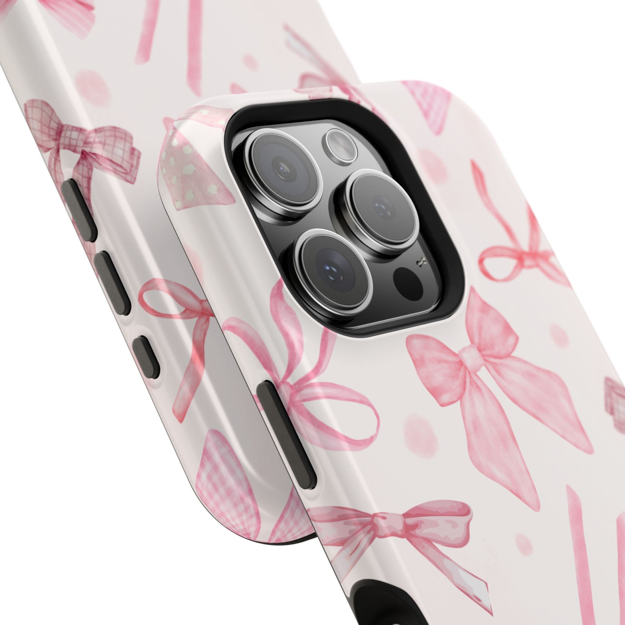 Feminine iPhone Case - Pink Bow Cover