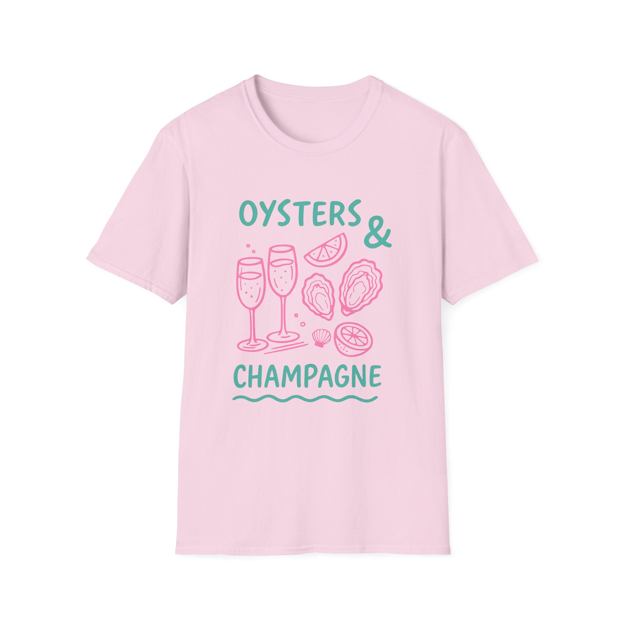 Playful Womens Tee - Oysters Champagne Shirt