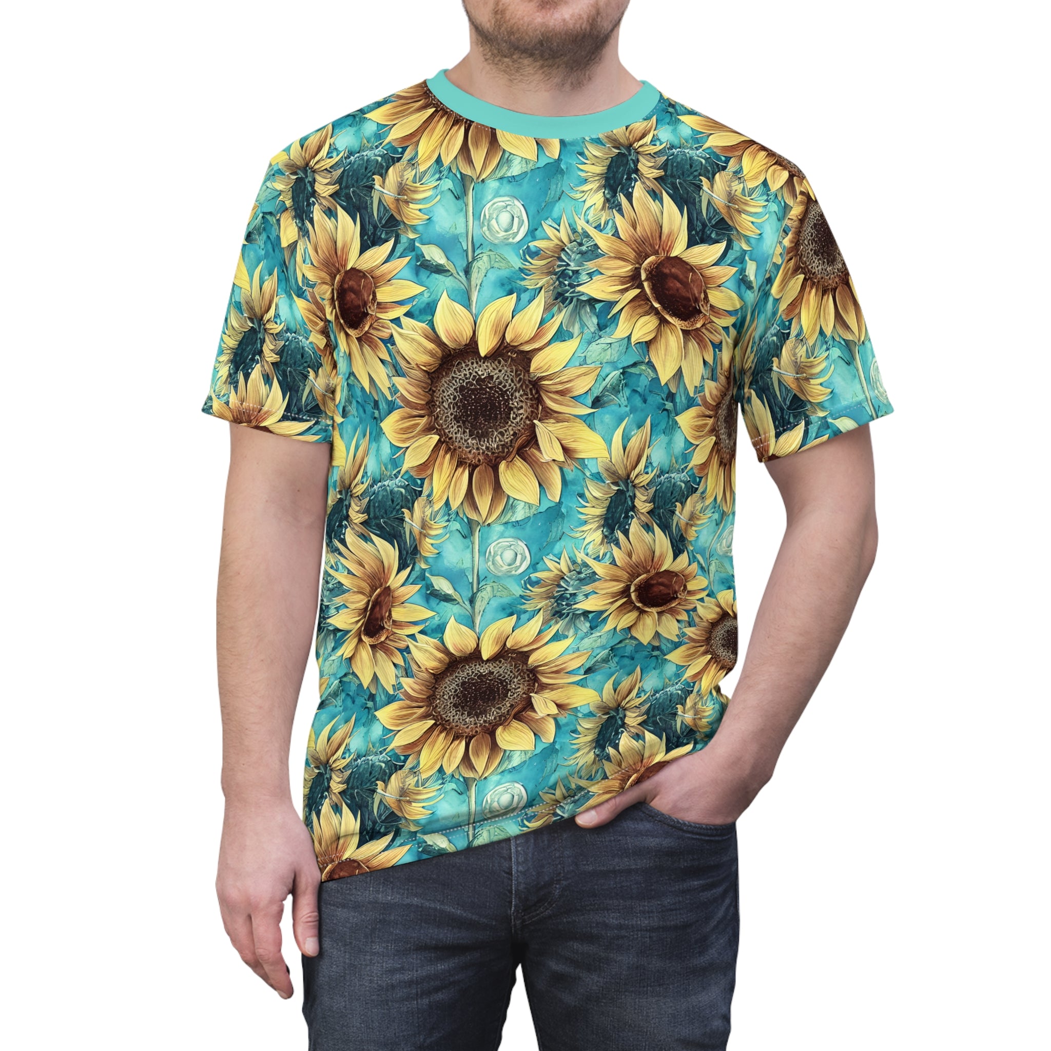 Sunflower Tee - Unisex Cut & Sew T-Shirt