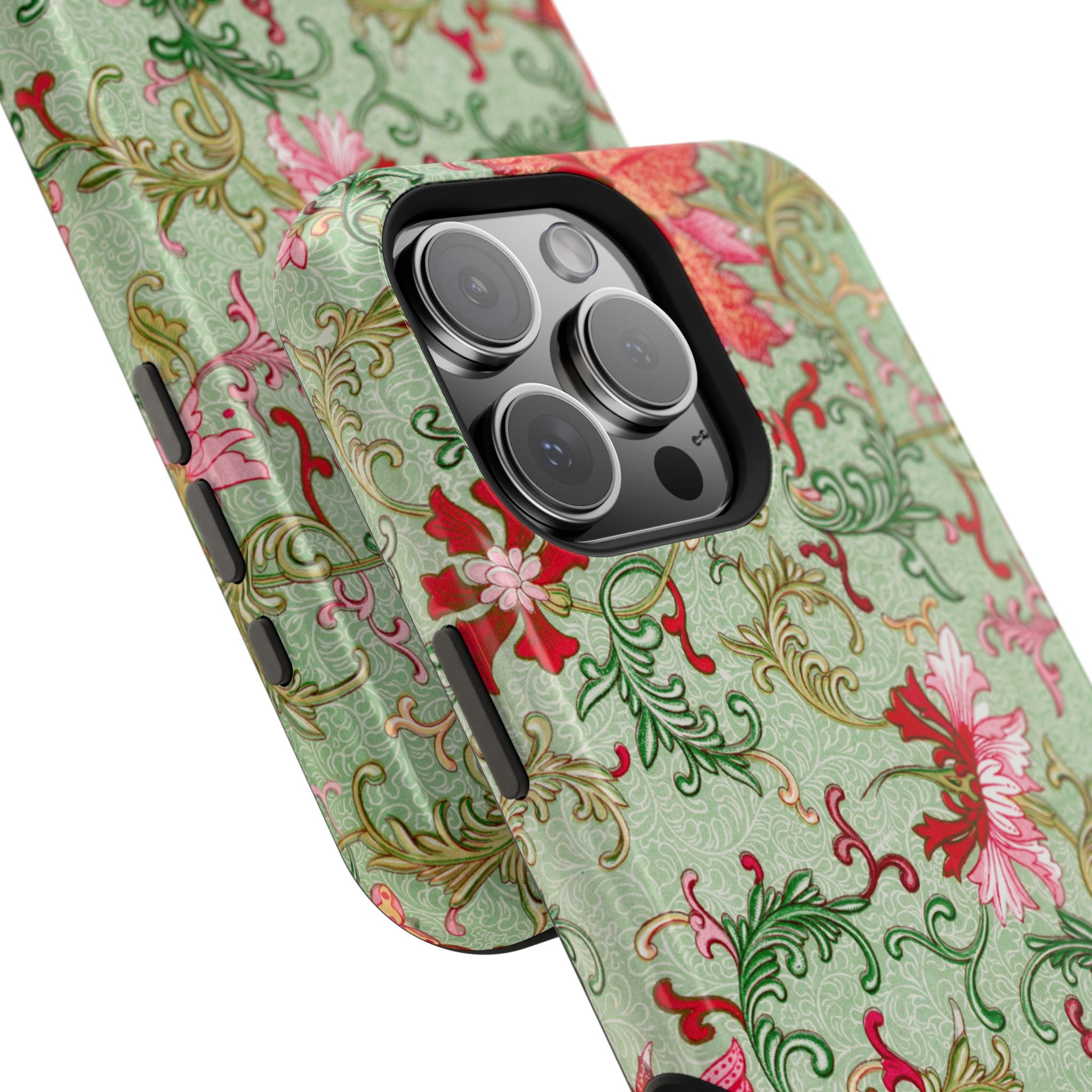 Vintage iPhone Case - Magnetic Floral Cover