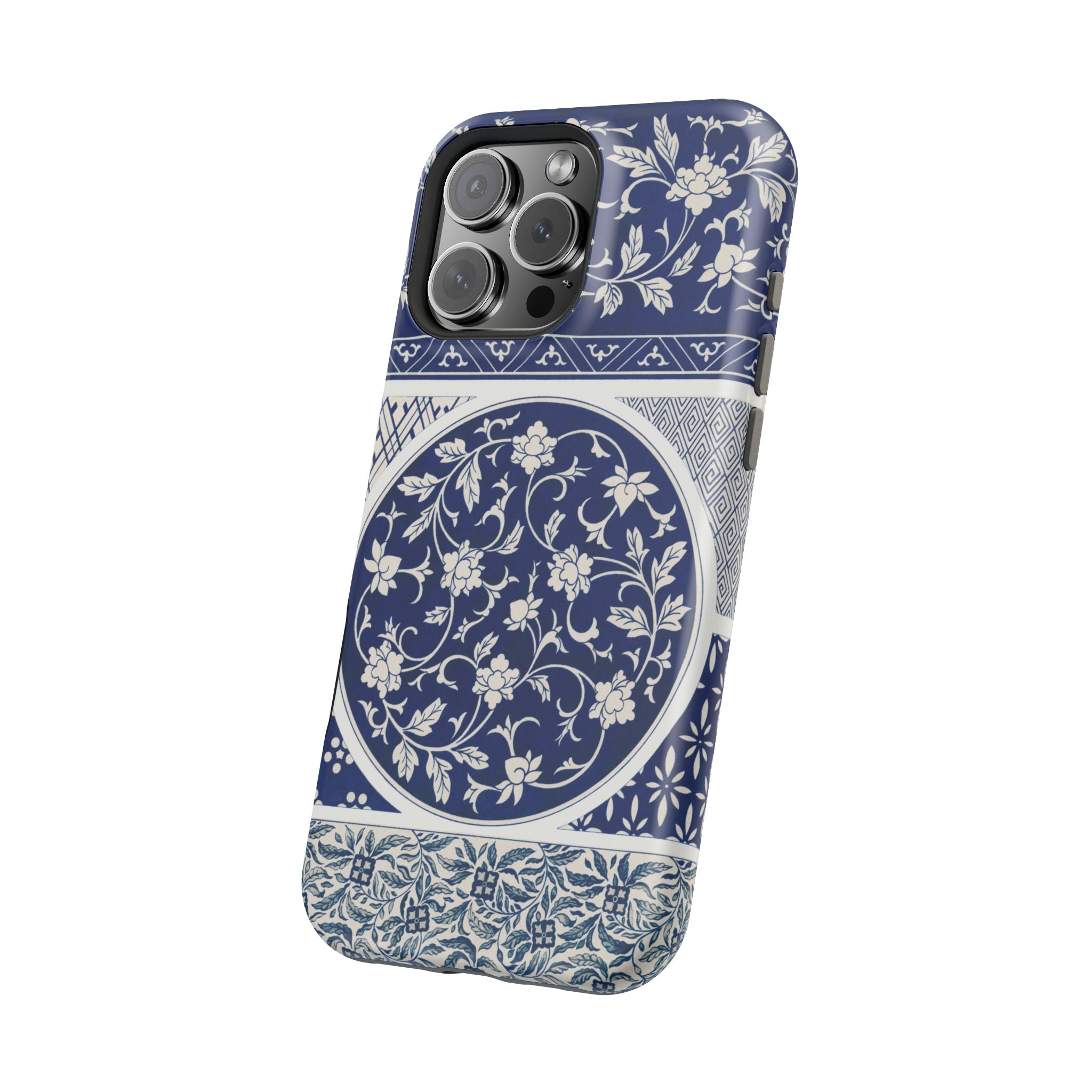 Traditional Chinese iPhone Case - Blue White Floral Case