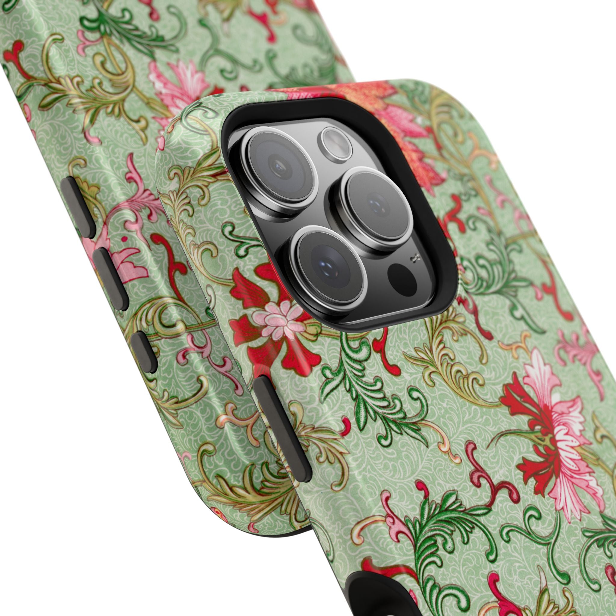 Vintage iPhone Case - Magnetic Floral Cover