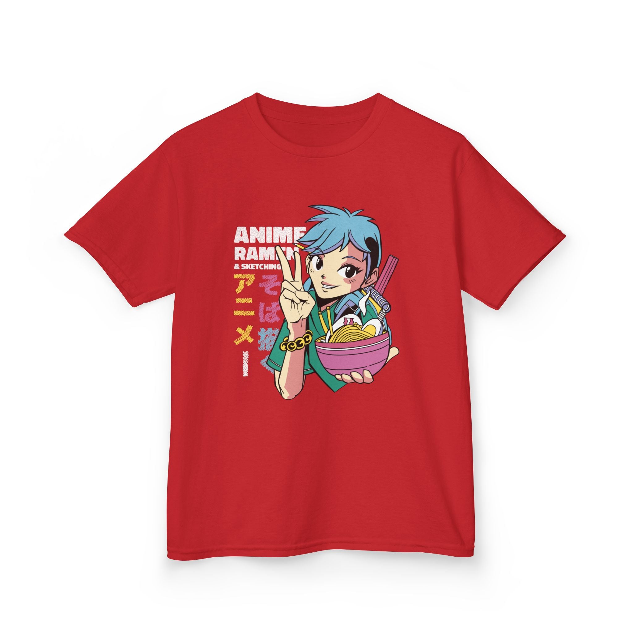Anime Kids Shirt - Ramen Cartoon Tee