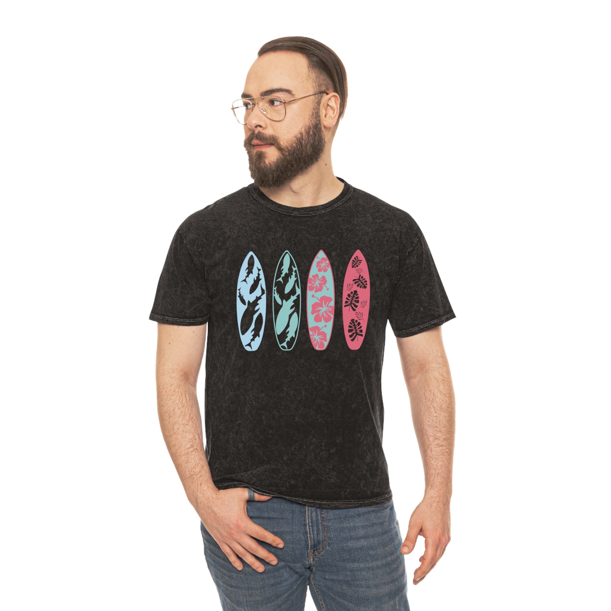 Mineral Wash T-Shirt - Surf Vibes