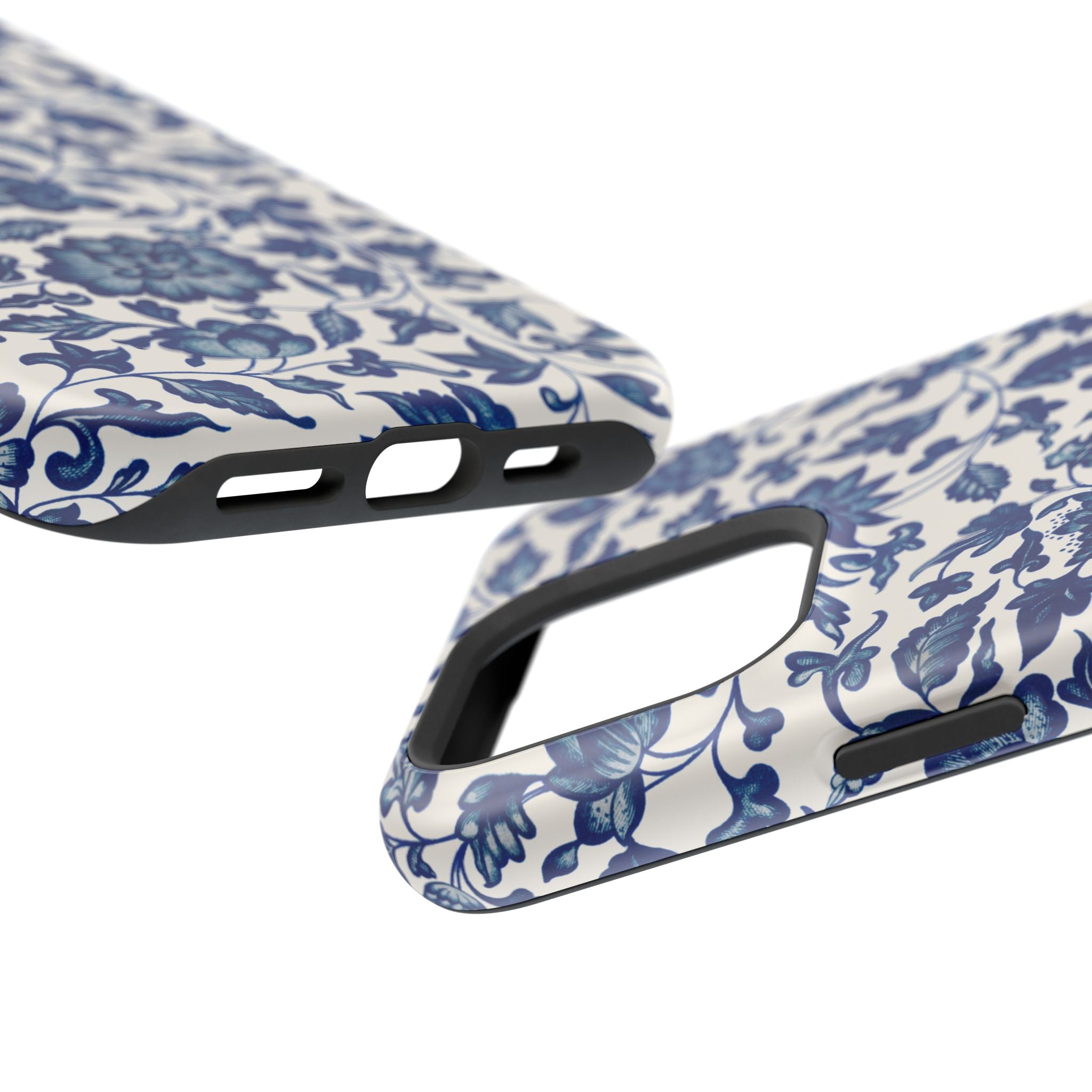 Traditional iPhone Case - Blue Floral iPhone