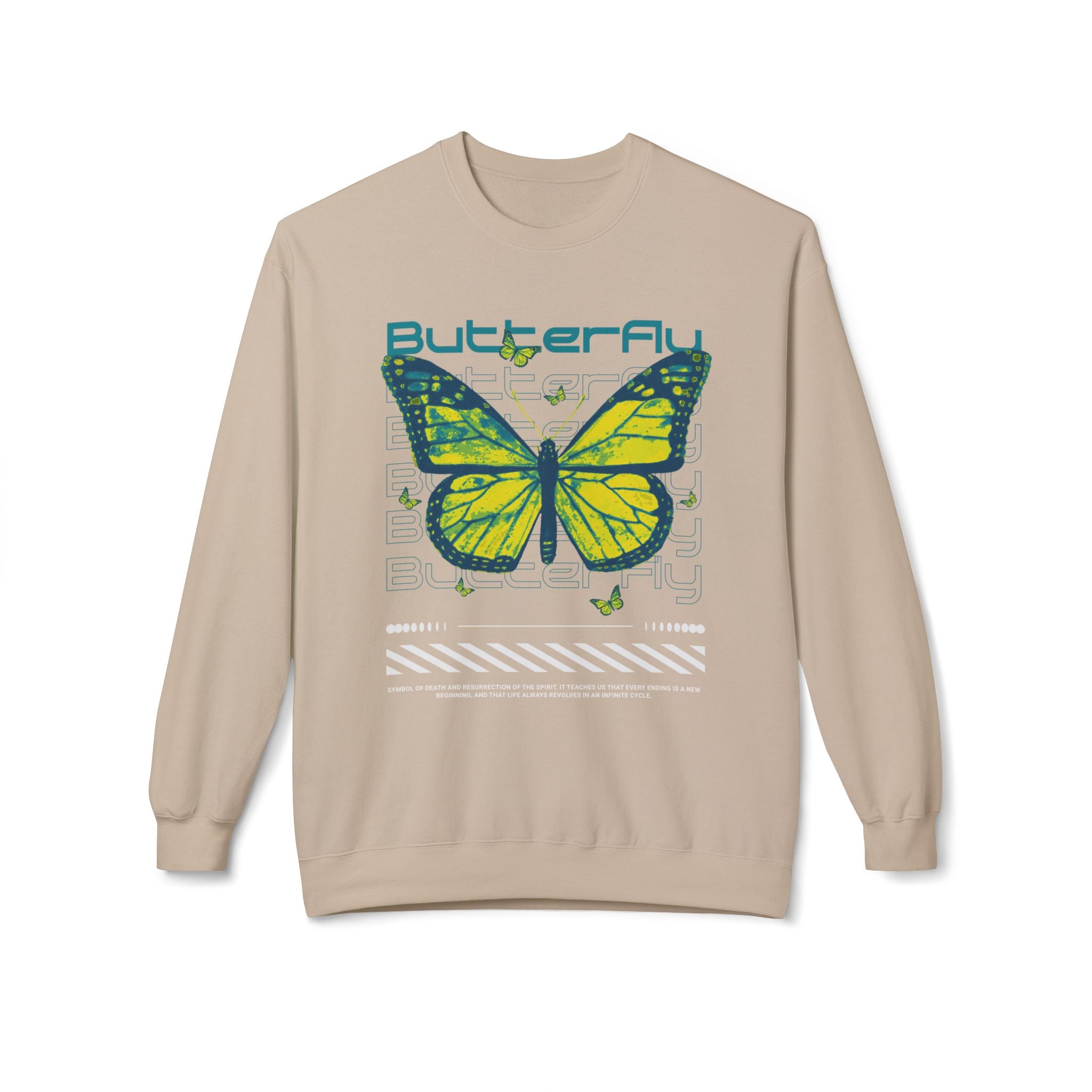 Butterfly Crewneck - Natural Sweatshirt