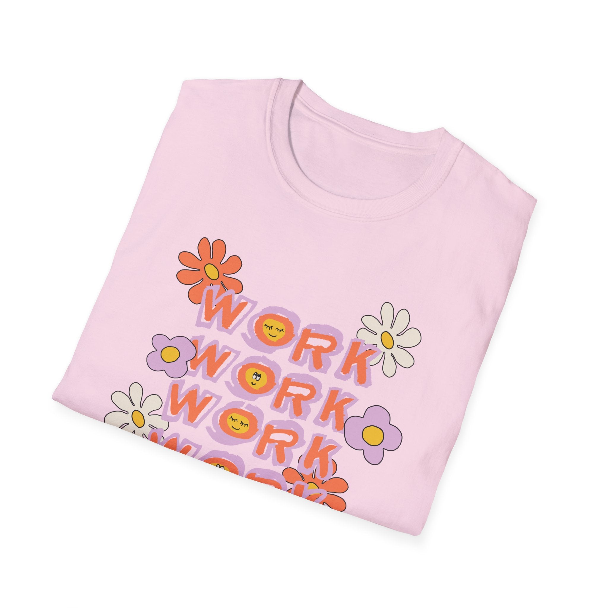 Retro Womens Tee - Work Slogan Shirt
