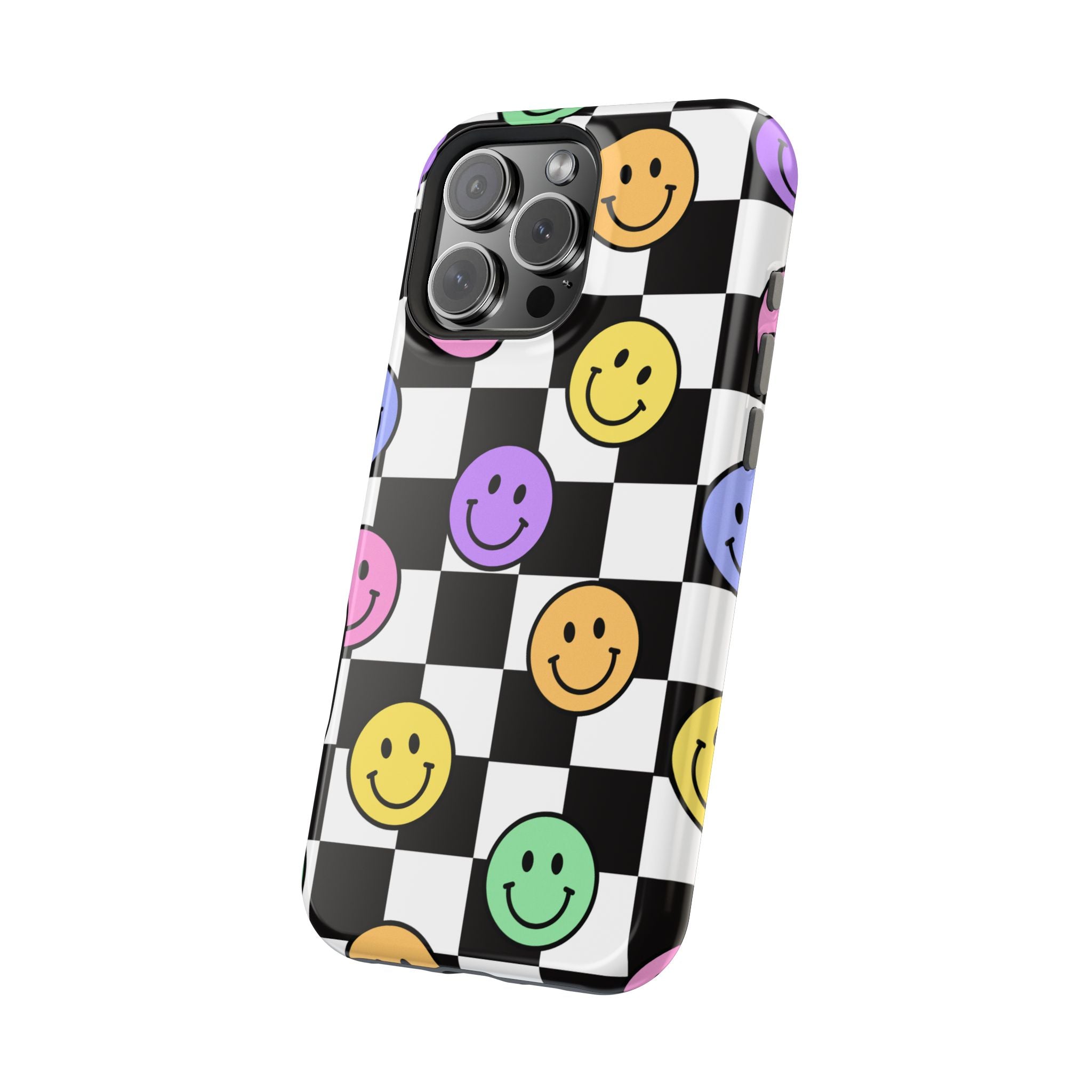 Playful Phone Case - Smiley Checkerboard