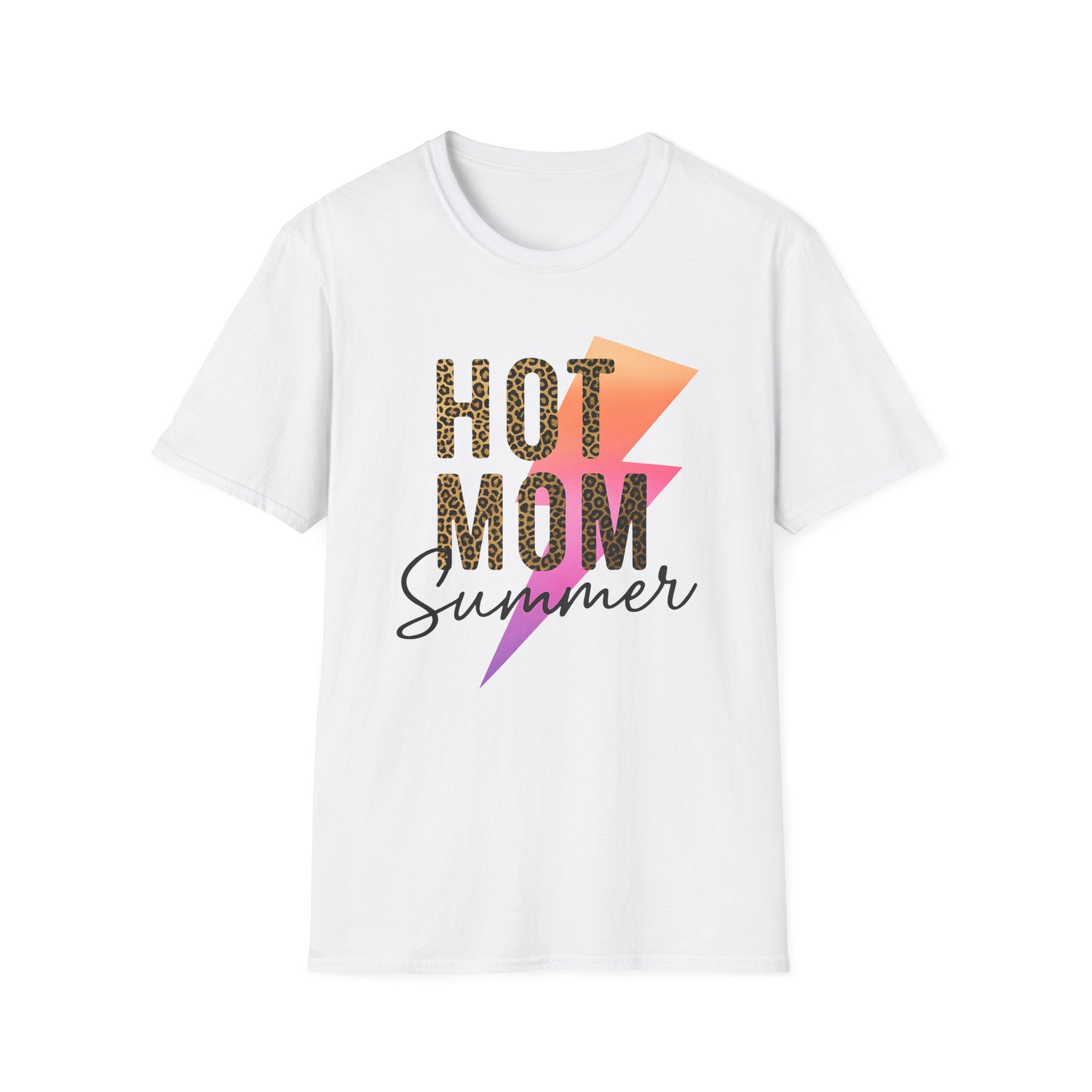 Hot Mom Summer Shirt - Tropical Leopard Tee