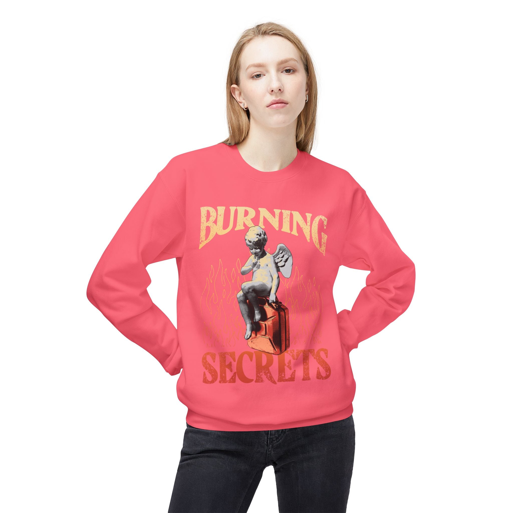 Retro Crewneck Sweatshirt - Burning Secrets Top