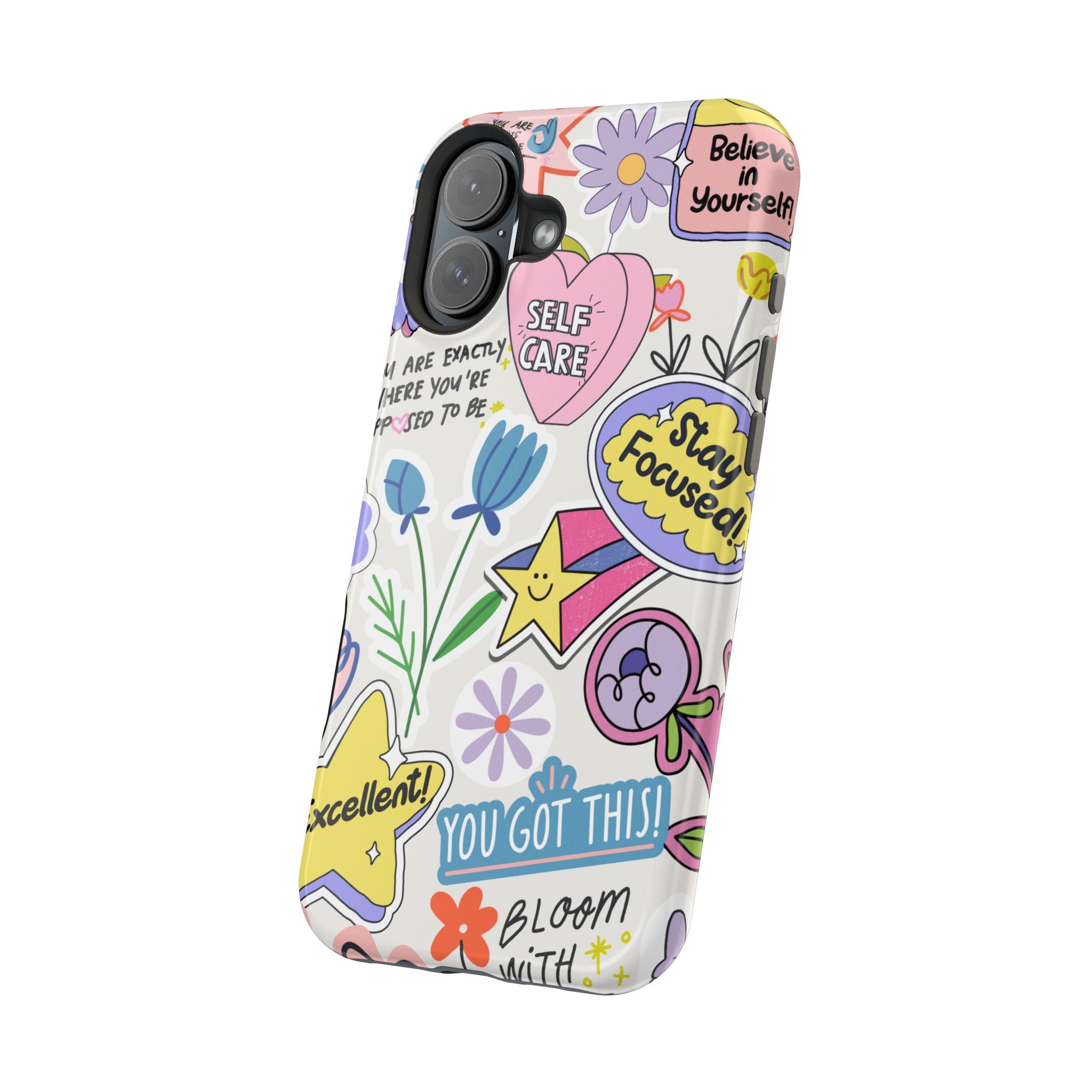 Motivational iPhone Case - Bloom Pastel Magnetic