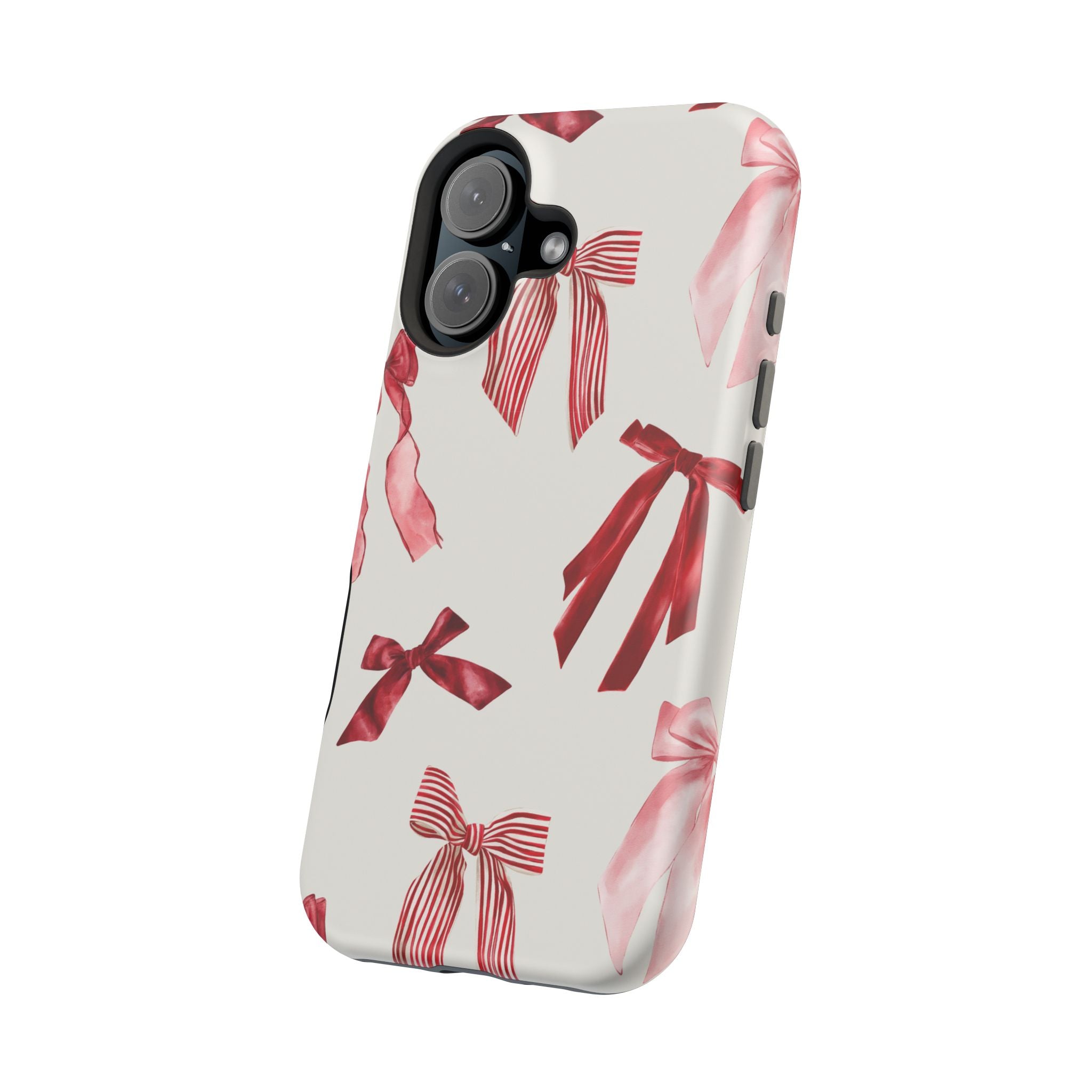 Decorative iPhone Case - Red Pink Bow Case