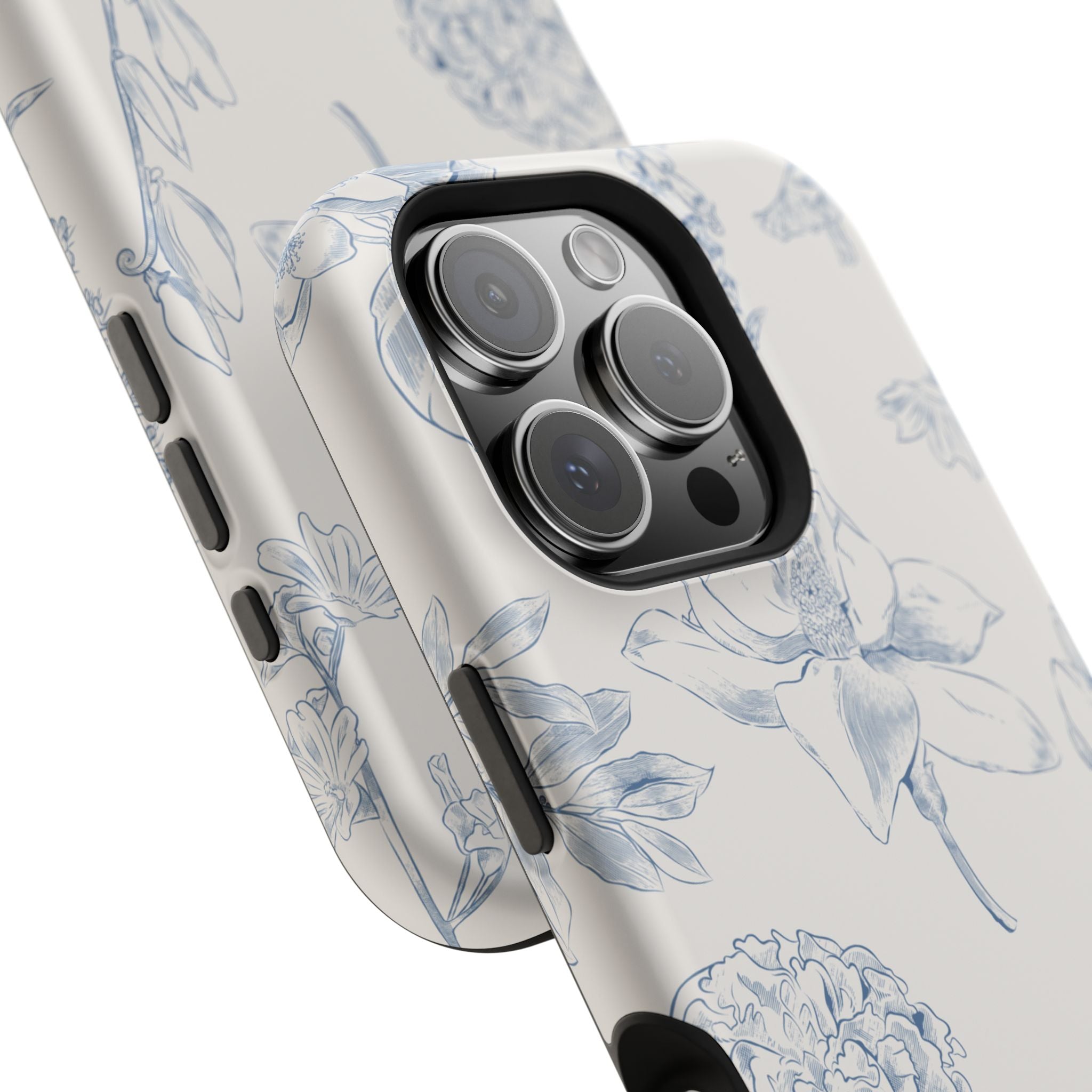 Vintage iPhone Case - Magnetic Floral Cover