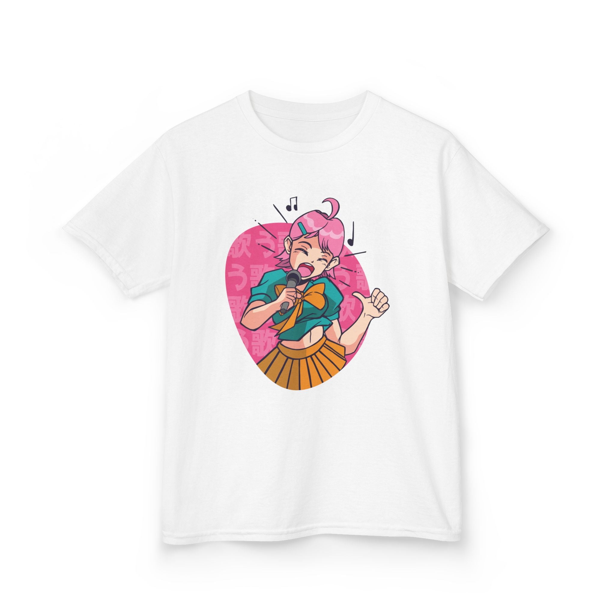 Anime Kids Shirt - Singing Girl Tee