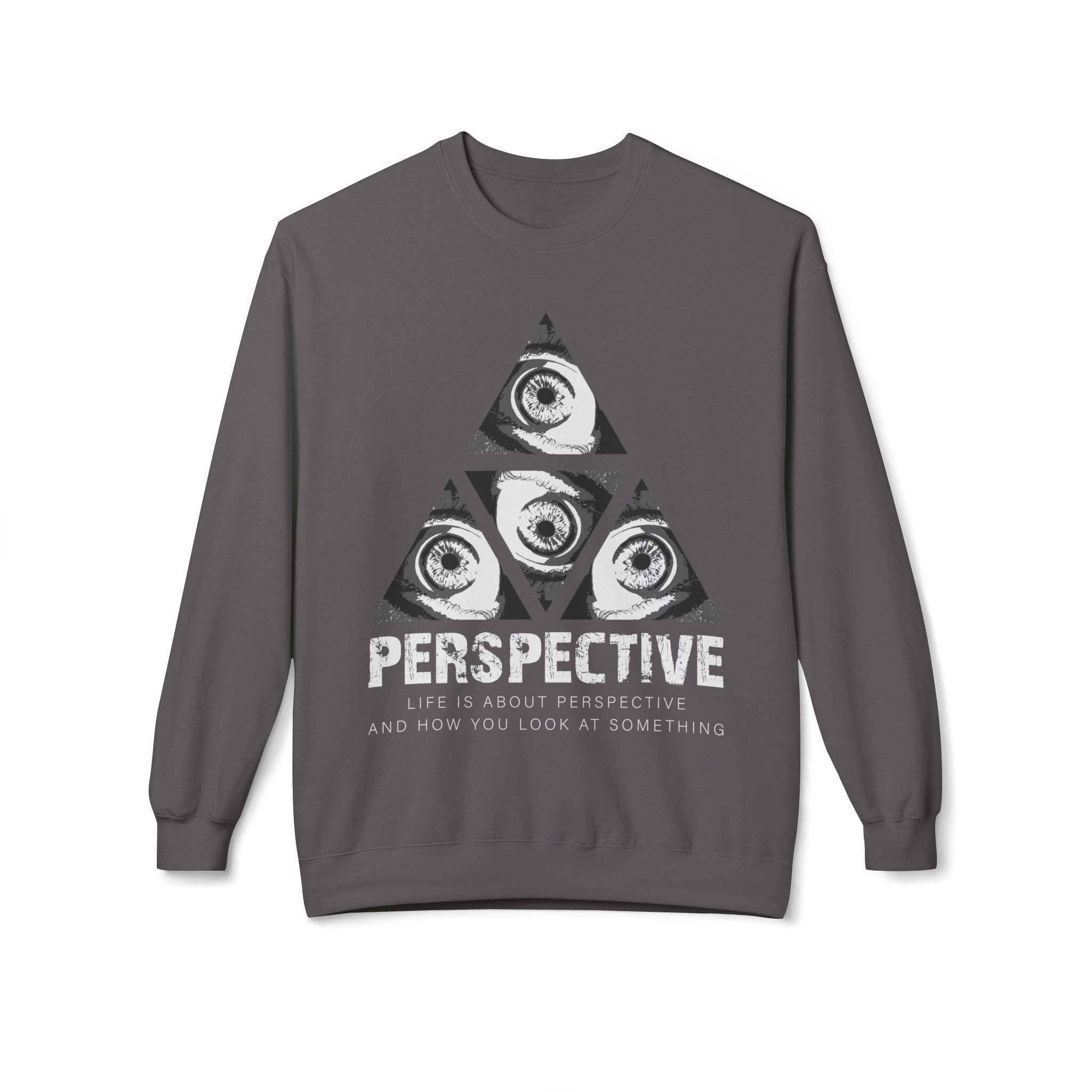 Perspective Sweatshirt - Geometric Crew Neck