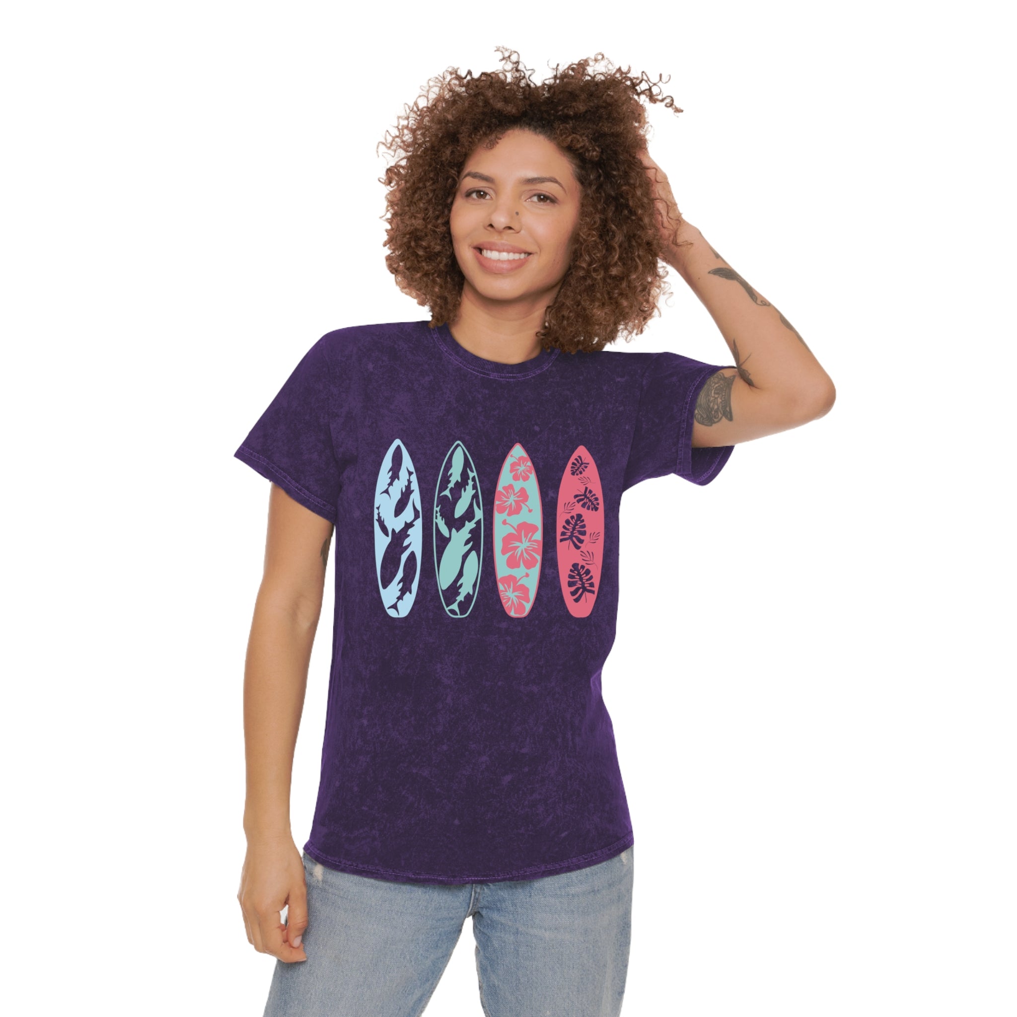 Mineral Wash T-Shirt - Surf Vibes