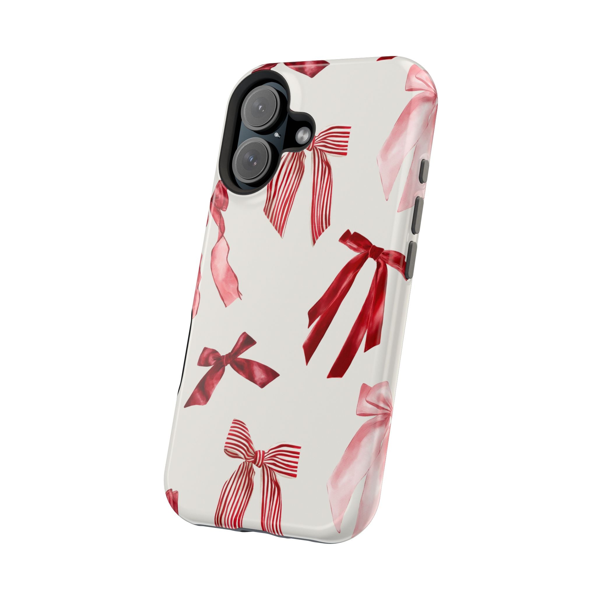 Decorative iPhone Case - Red Pink Bow Case