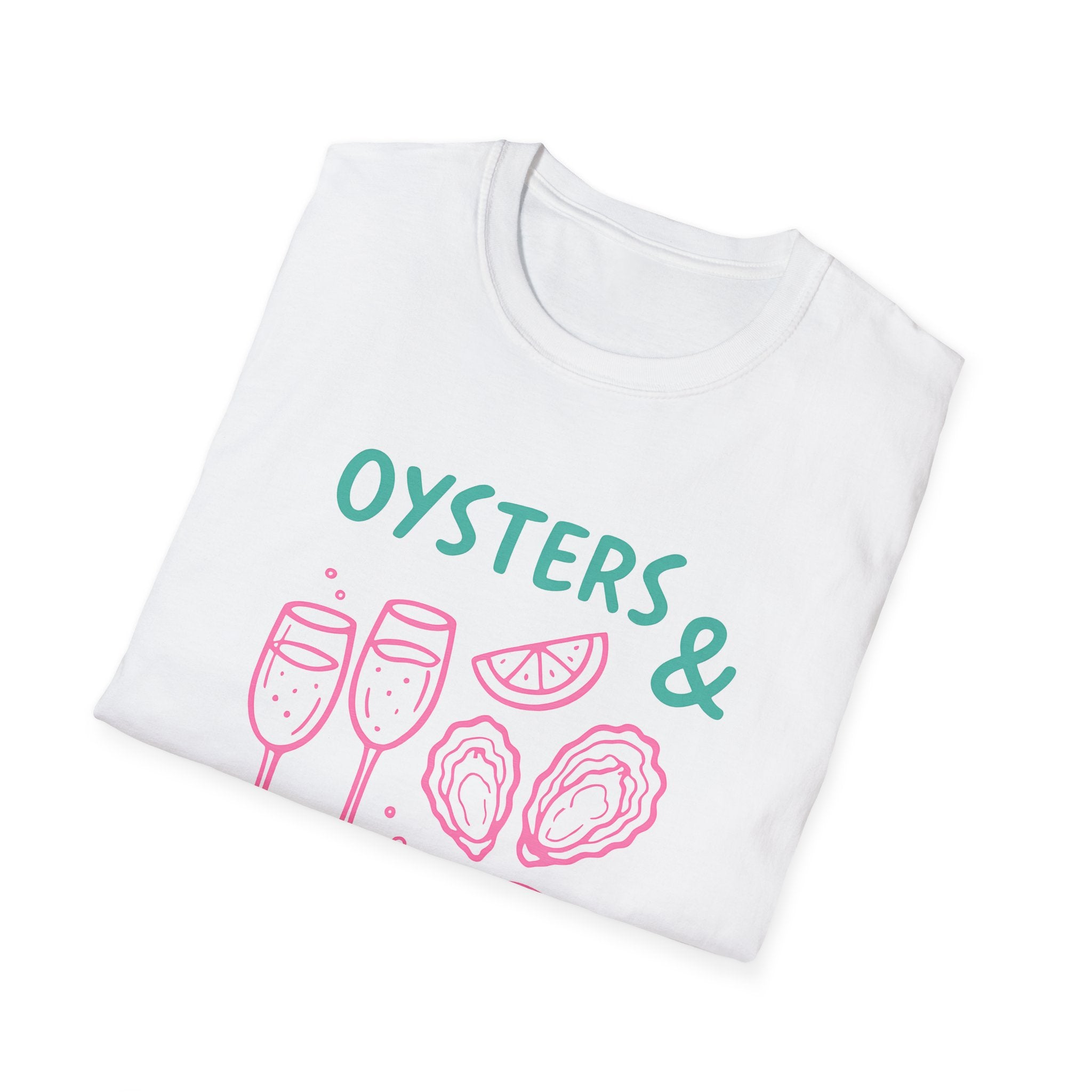 Playful Womens Tee - Oysters Champagne Shirt