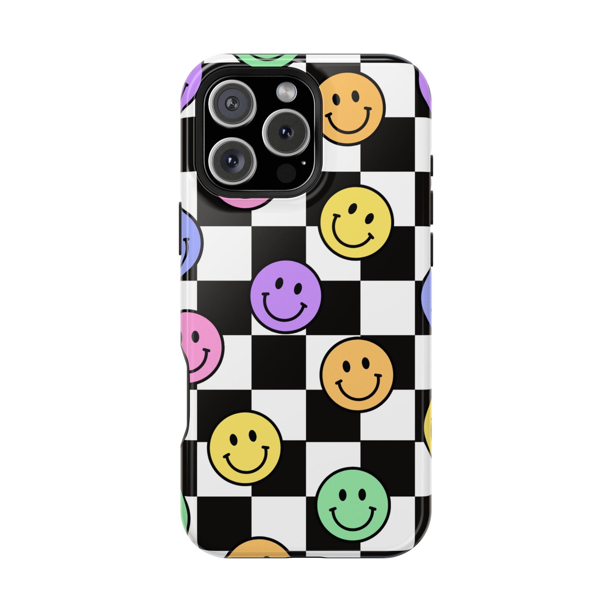 Playful Phone Case - Smiley Checkerboard