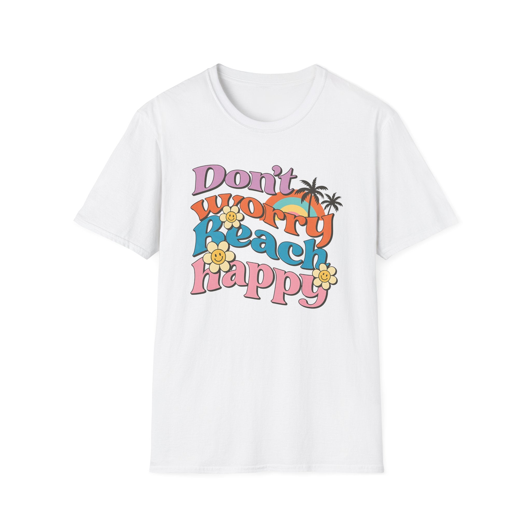 Tropical Beach Tee - Retro Summer Shirt