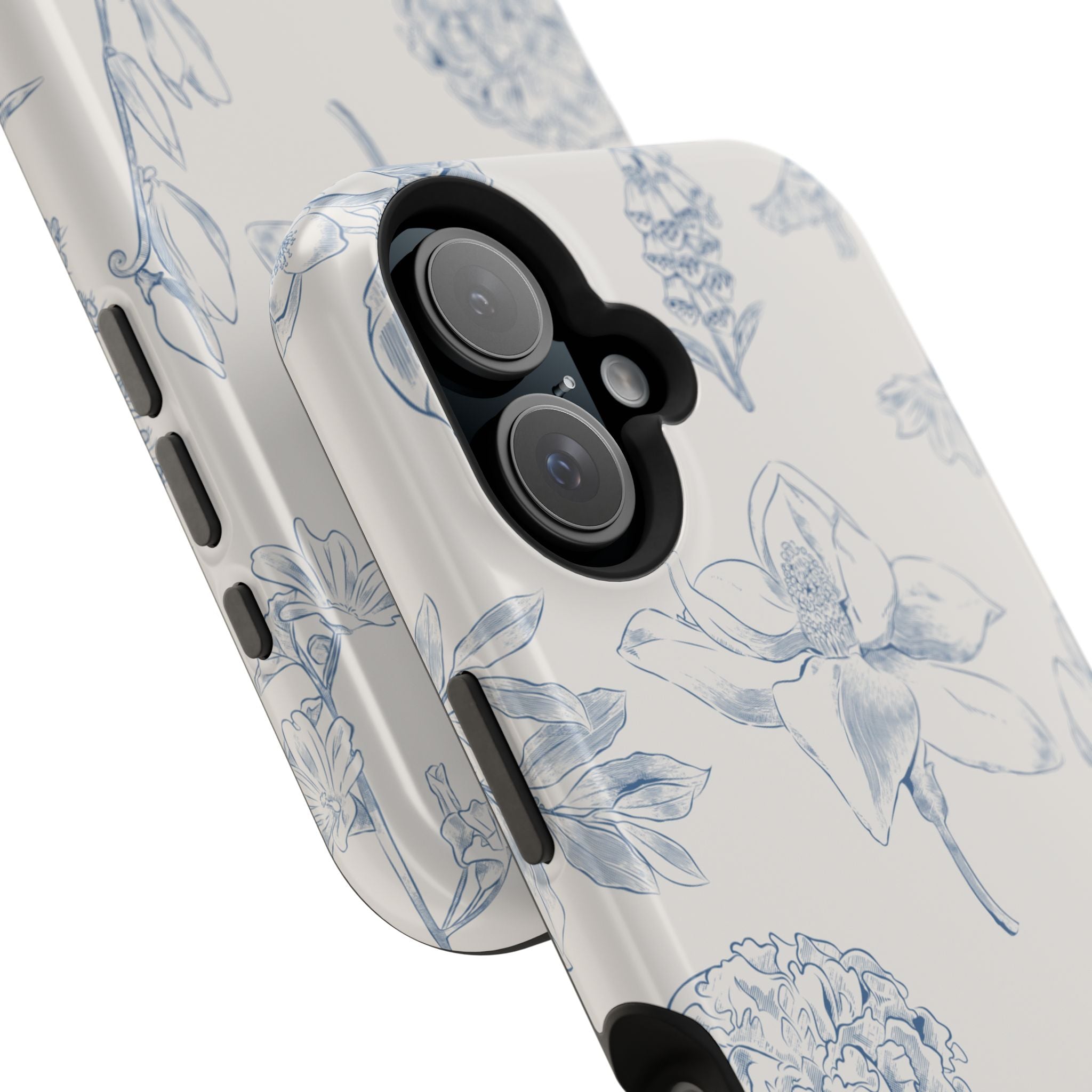 Vintage iPhone Case - Magnetic Floral Cover