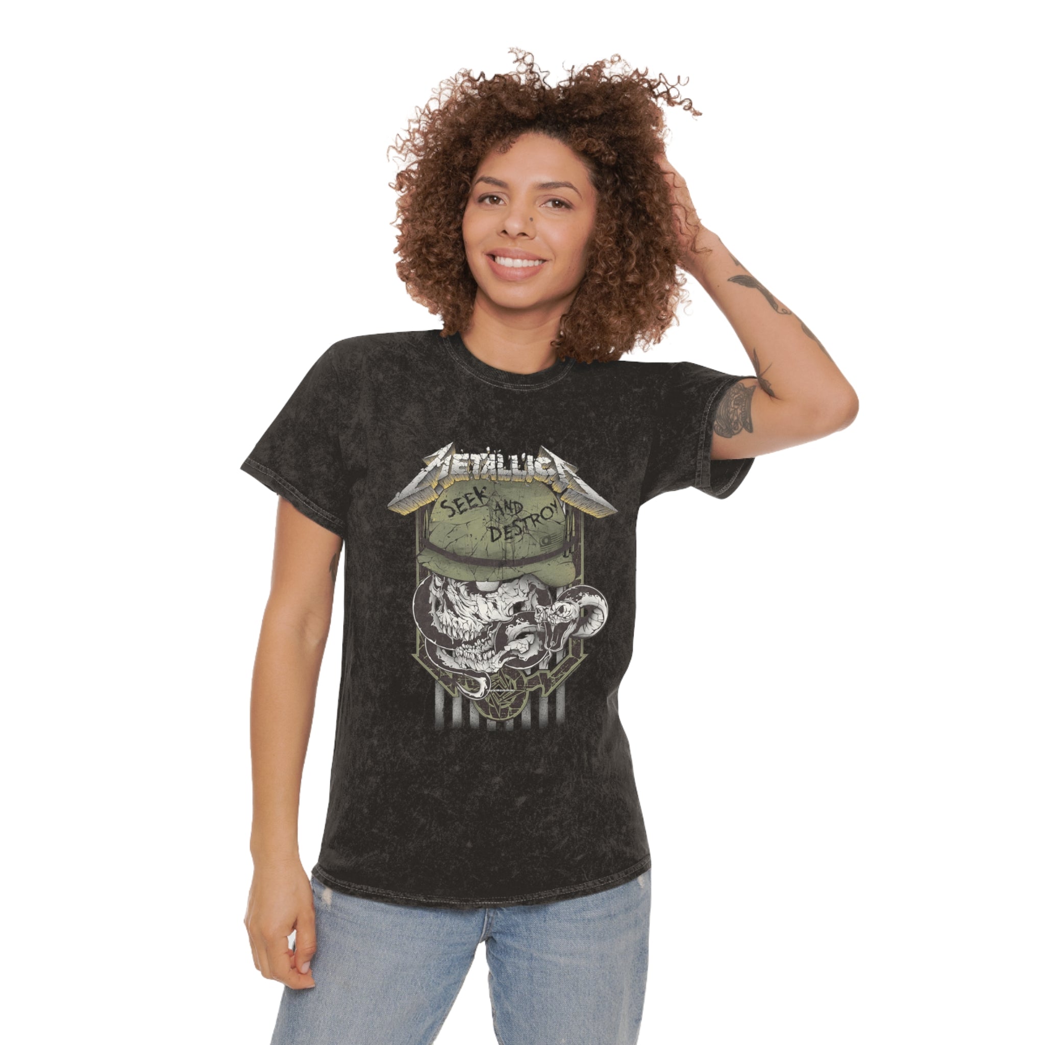 Mineral Wash T-Shirt - Vintage Metallica Tee