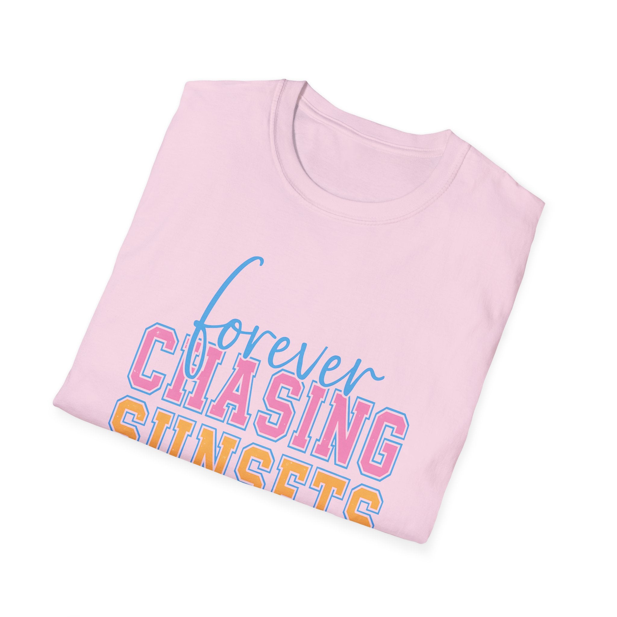 Tropical Summer Tee - Sunset Typography Shirt