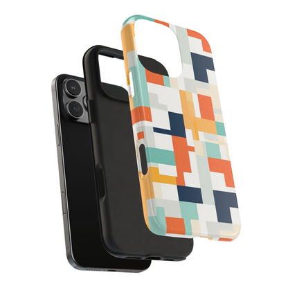 Abstract Geometric iPhone 16 Case – Modern Color Block Design for iPhone 16, 16 Pro, 16 Pro Max & 16 Plus