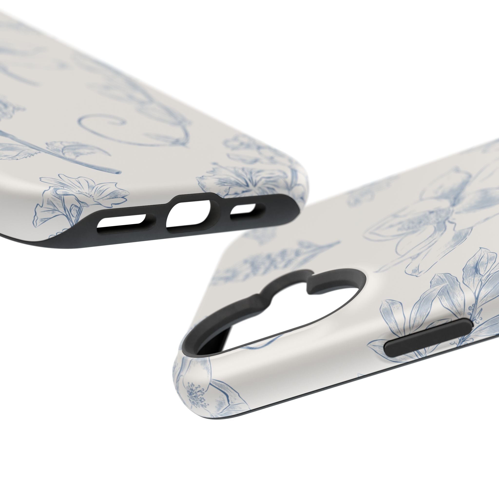 Vintage iPhone Case - Magnetic Floral Cover