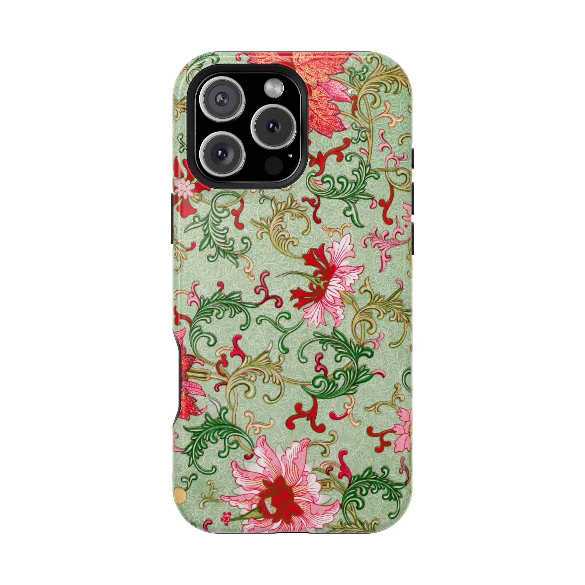 Vintage iPhone Case - Magnetic Floral Cover