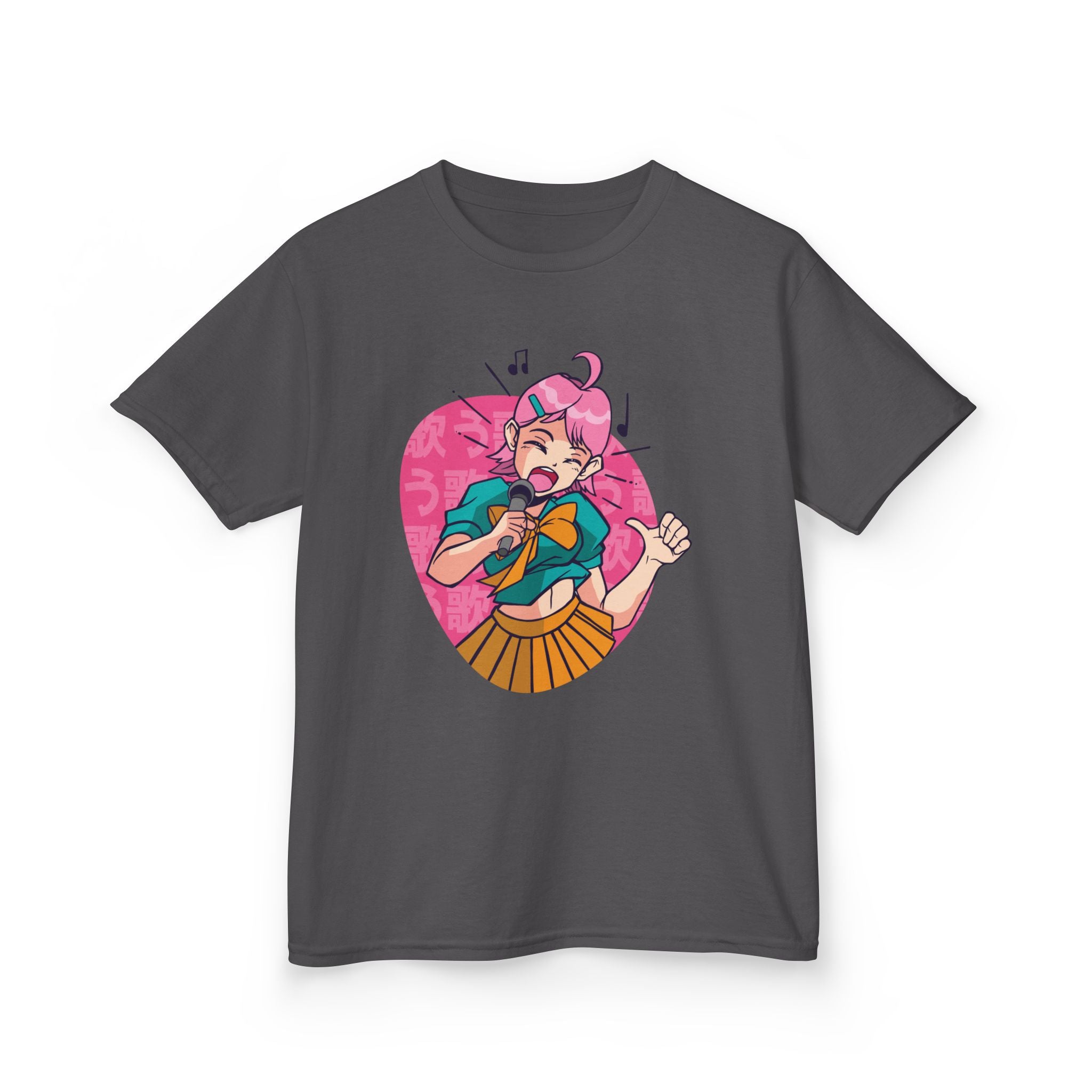 Anime Kids Shirt - Singing Girl Tee