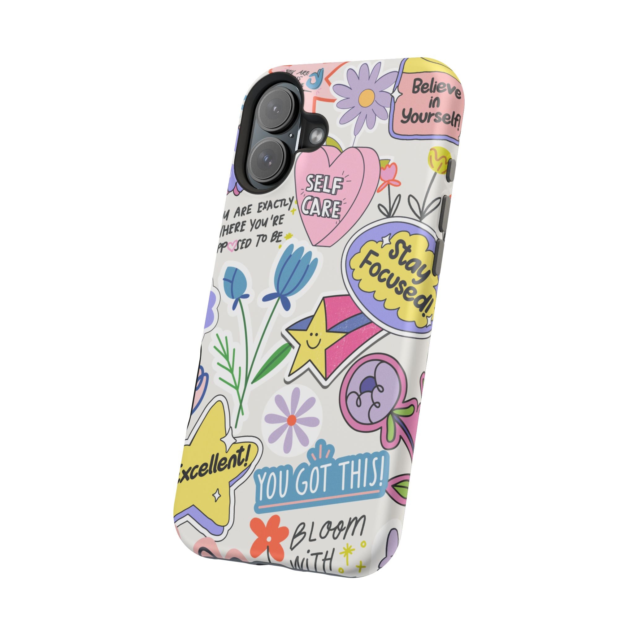 Motivational iPhone Case - Bloom Pastel Magnetic