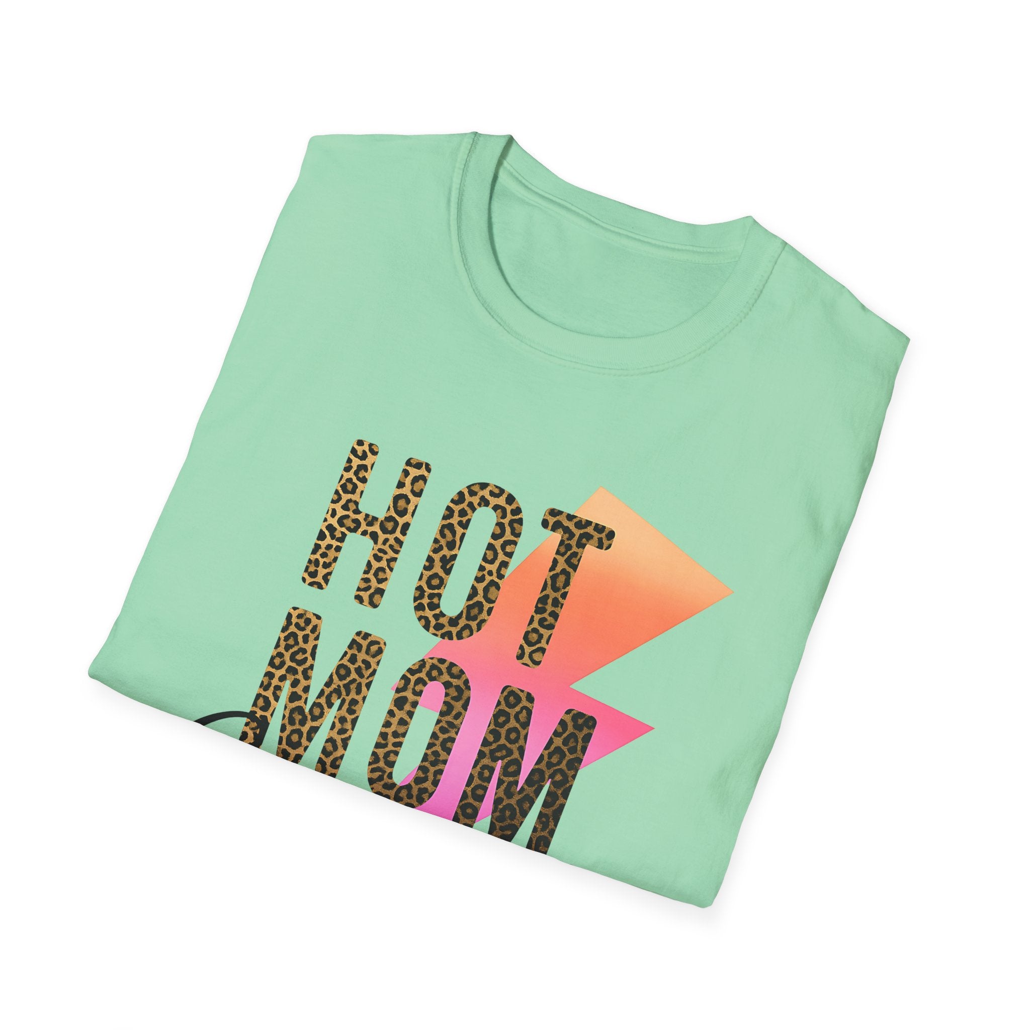 Hot Mom Summer Shirt - Tropical Leopard Tee