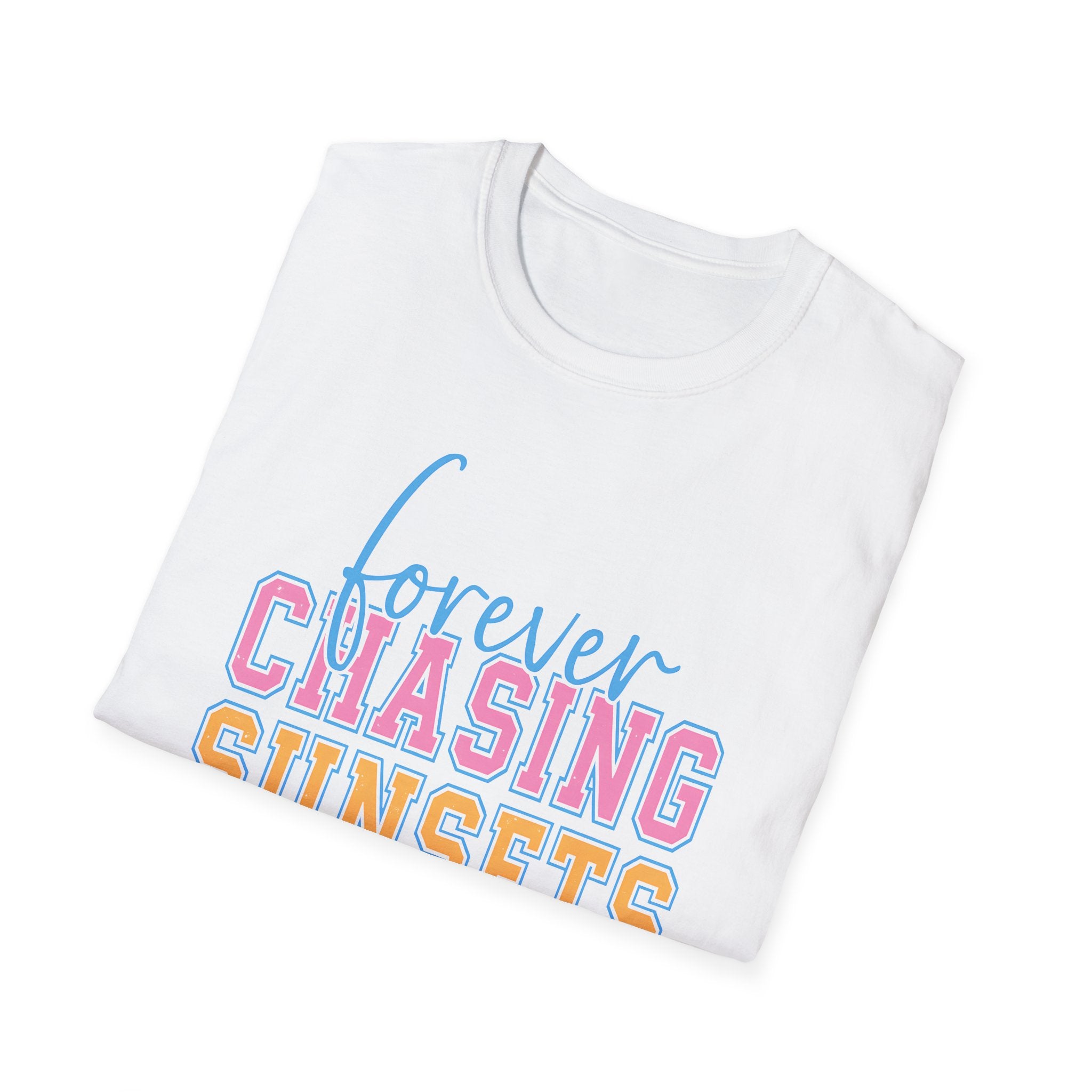 Tropical Summer Tee - Sunset Typography Shirt