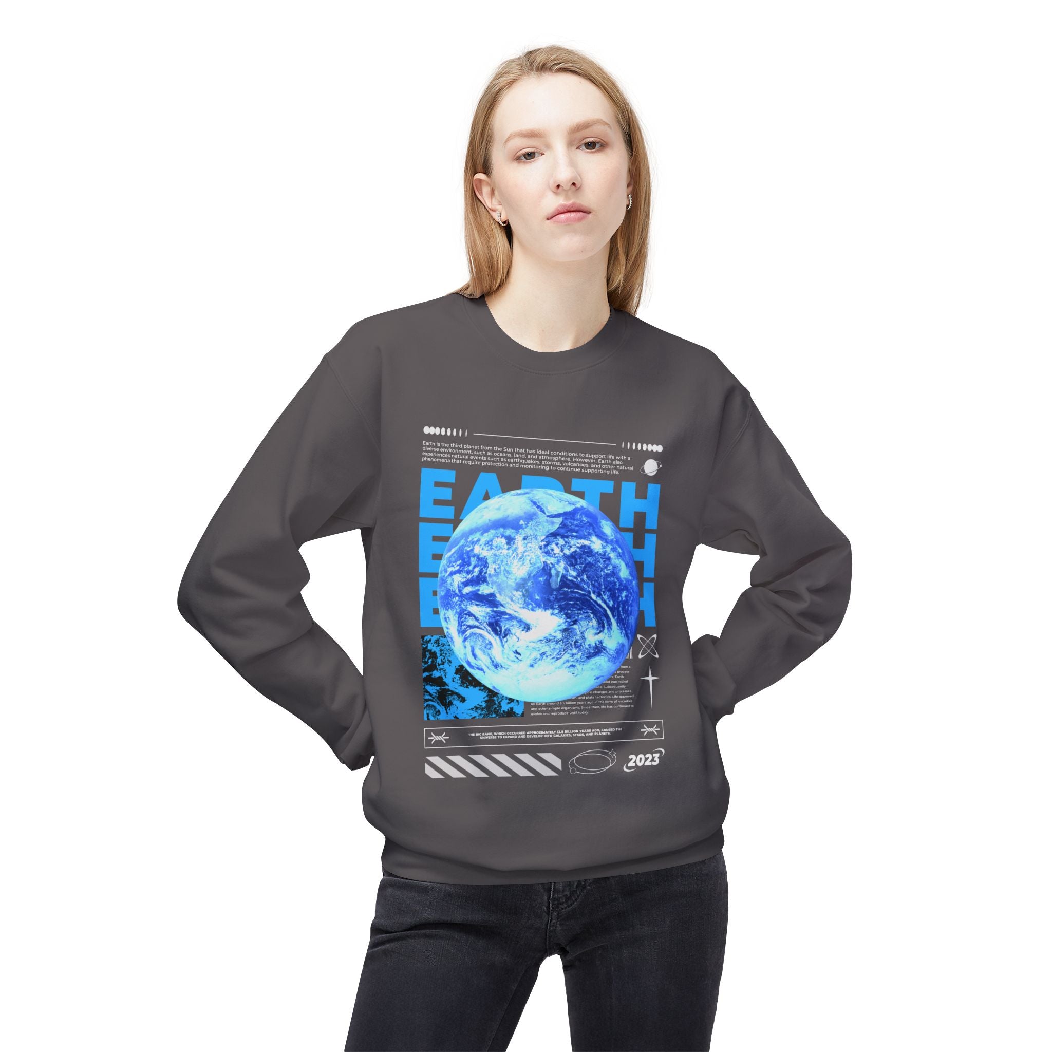 Cosmic Earth Sweatshirt - Space World Crew