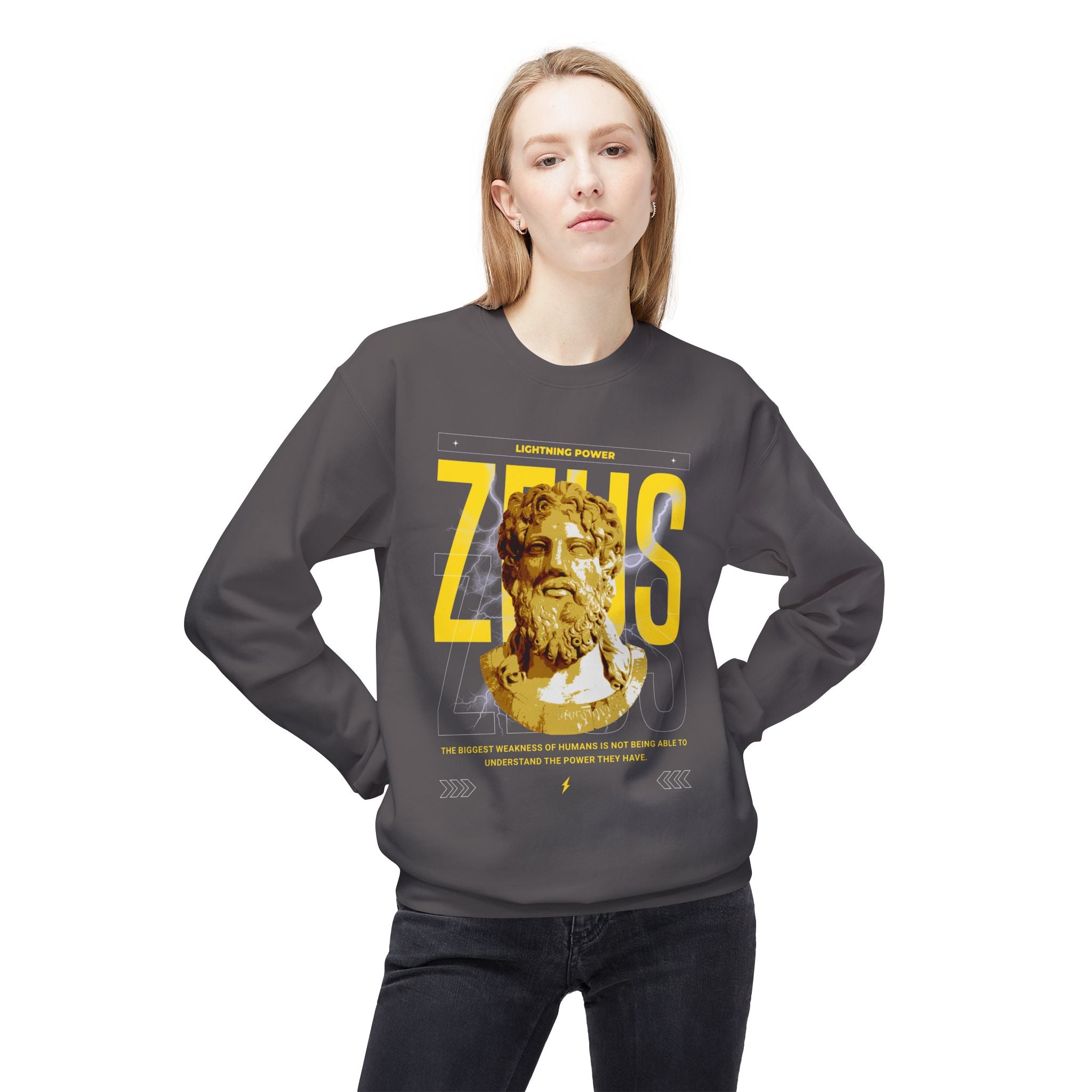 Zeus Lightning Shirt - Mythological Crew