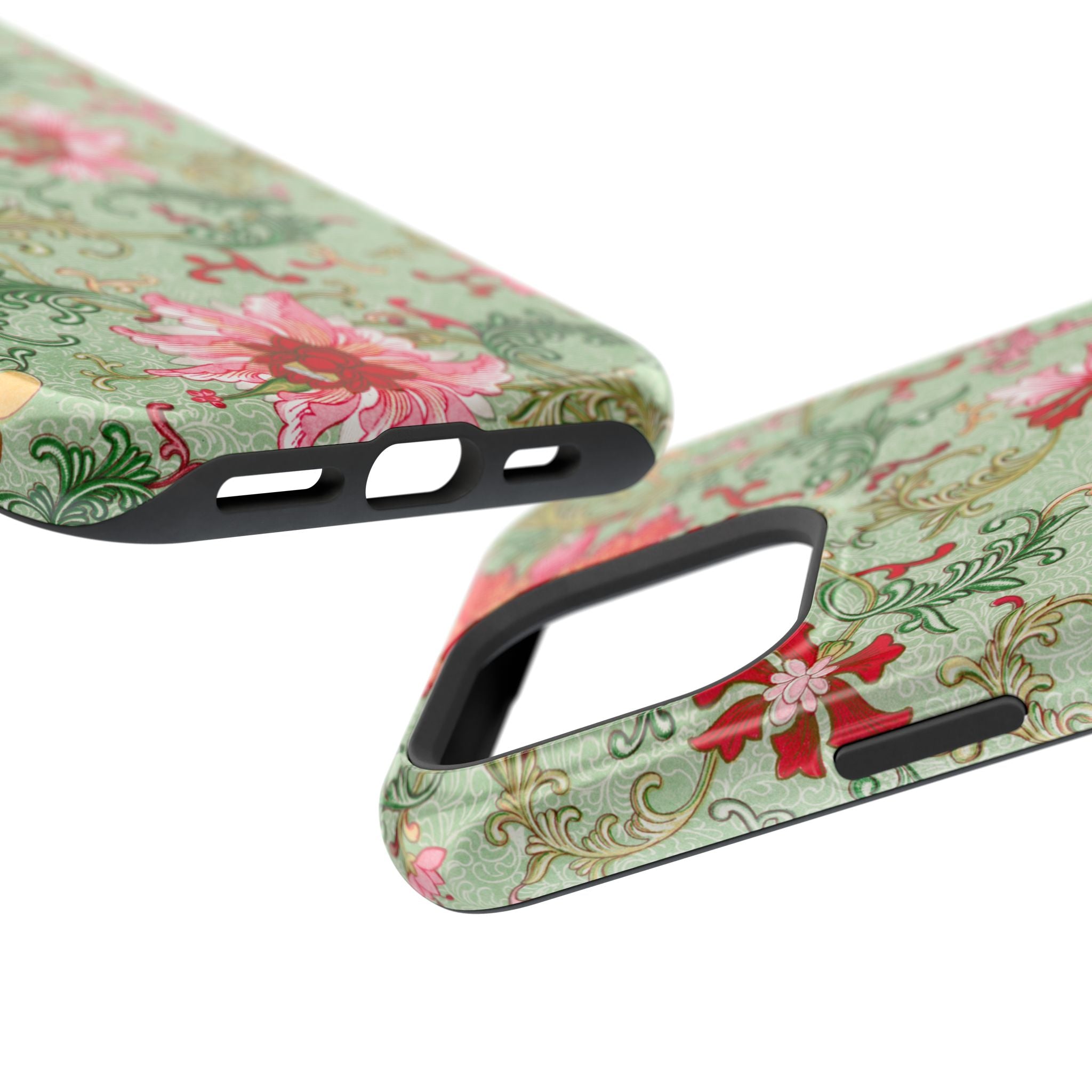 Vintage iPhone Case - Magnetic Floral Cover