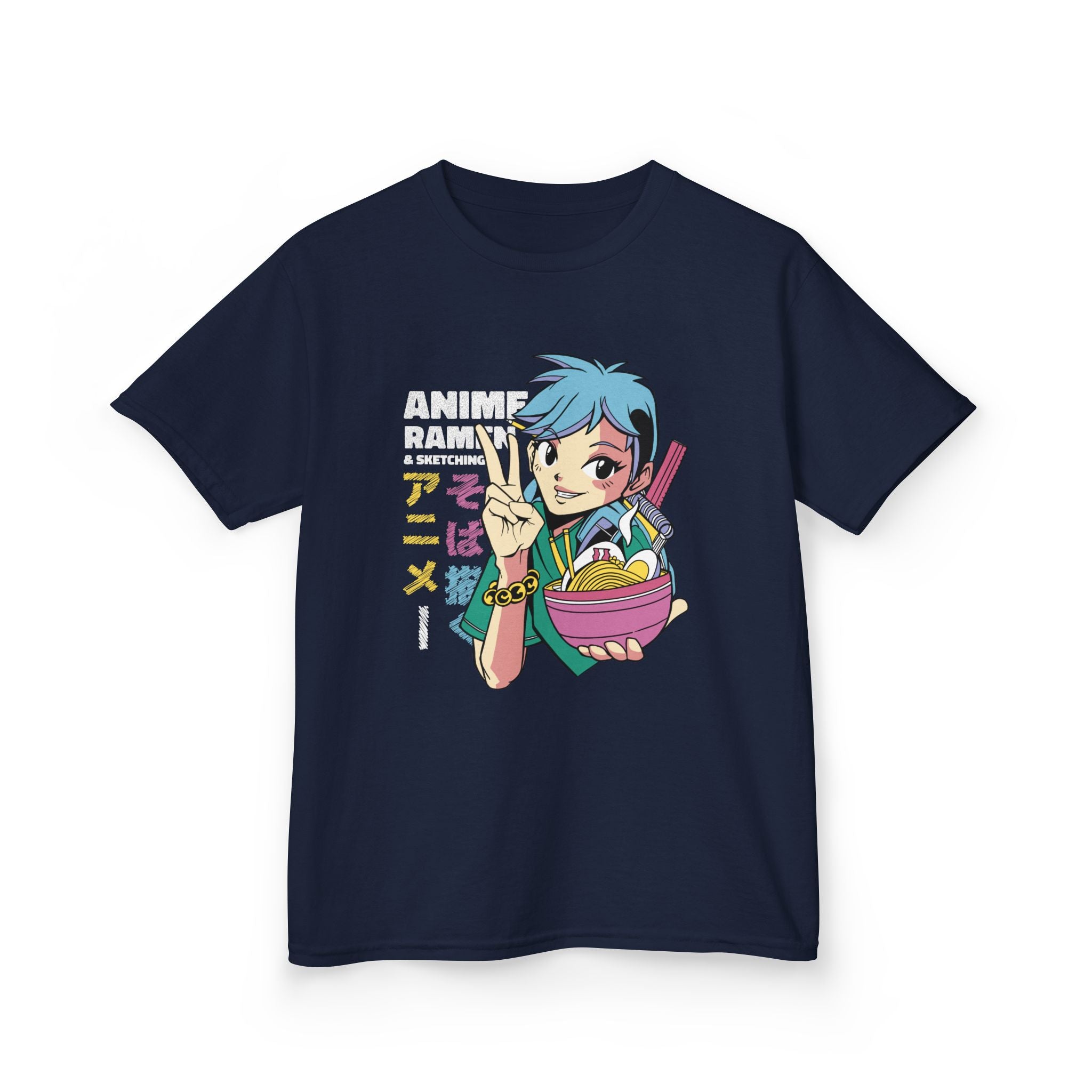 Anime Kids Shirt - Ramen Cartoon Tee